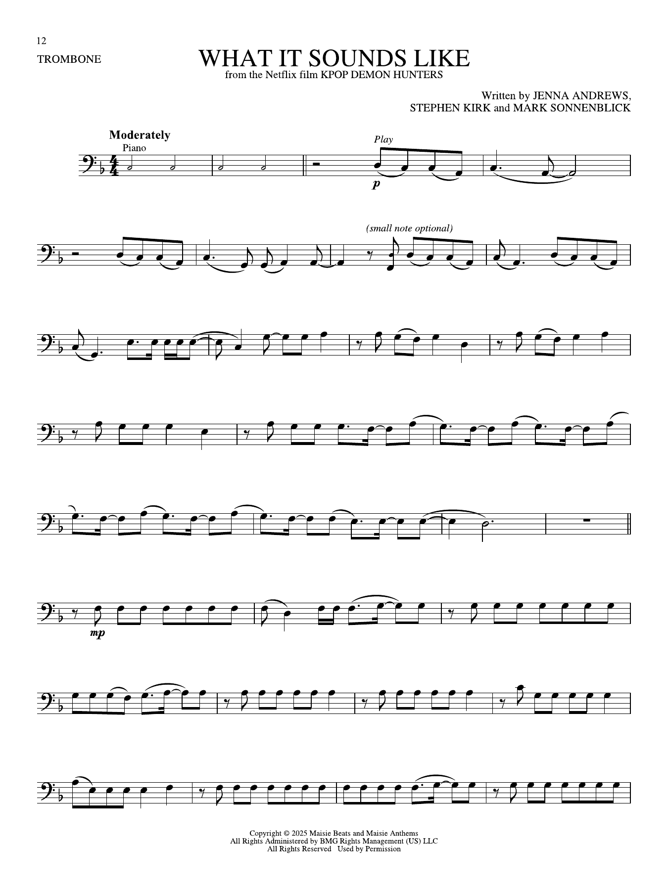 What It Sounds Like (from KPop Demon Hunters)