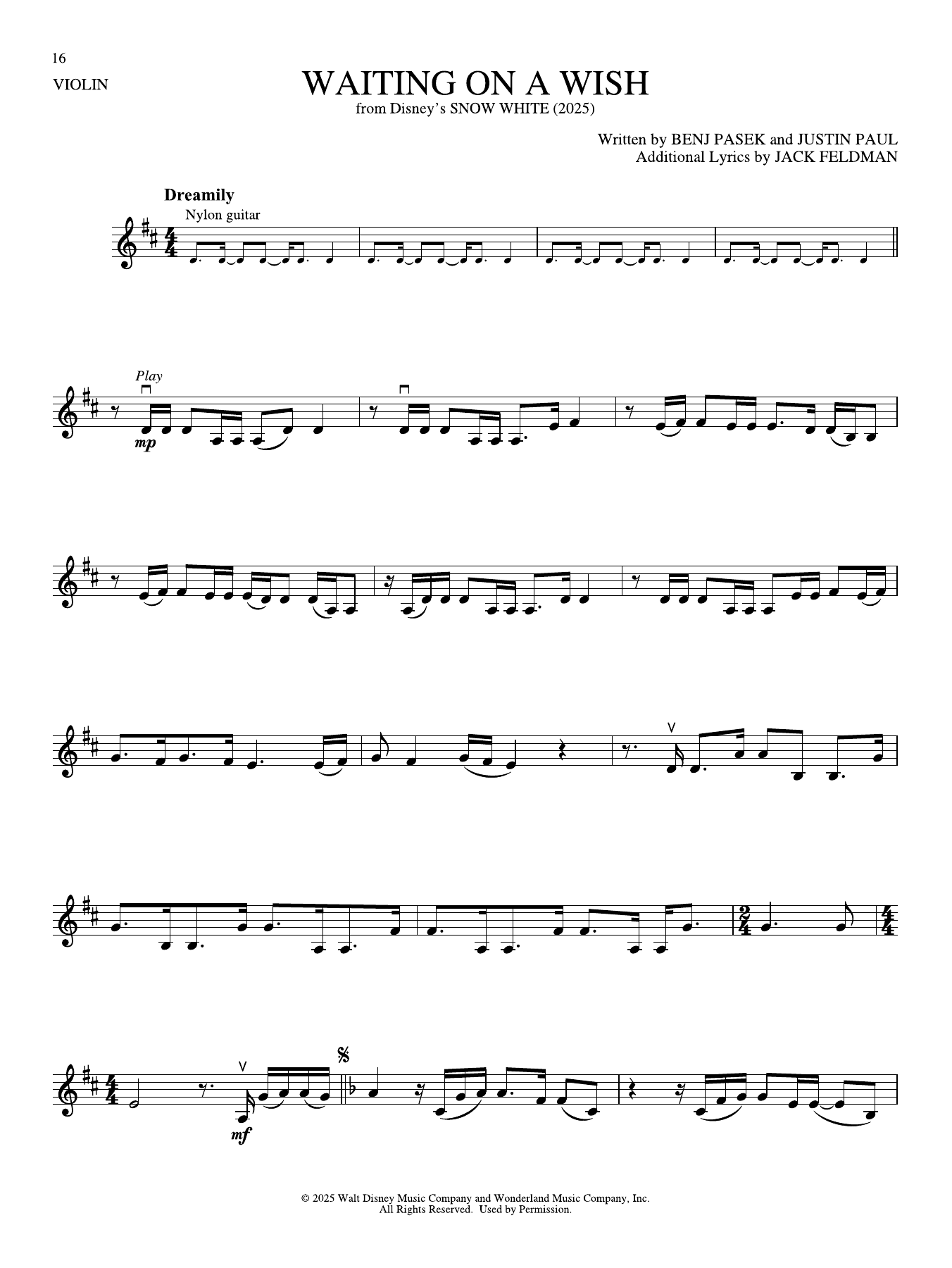 Waiting On A Wish (from Snow White) (2025)