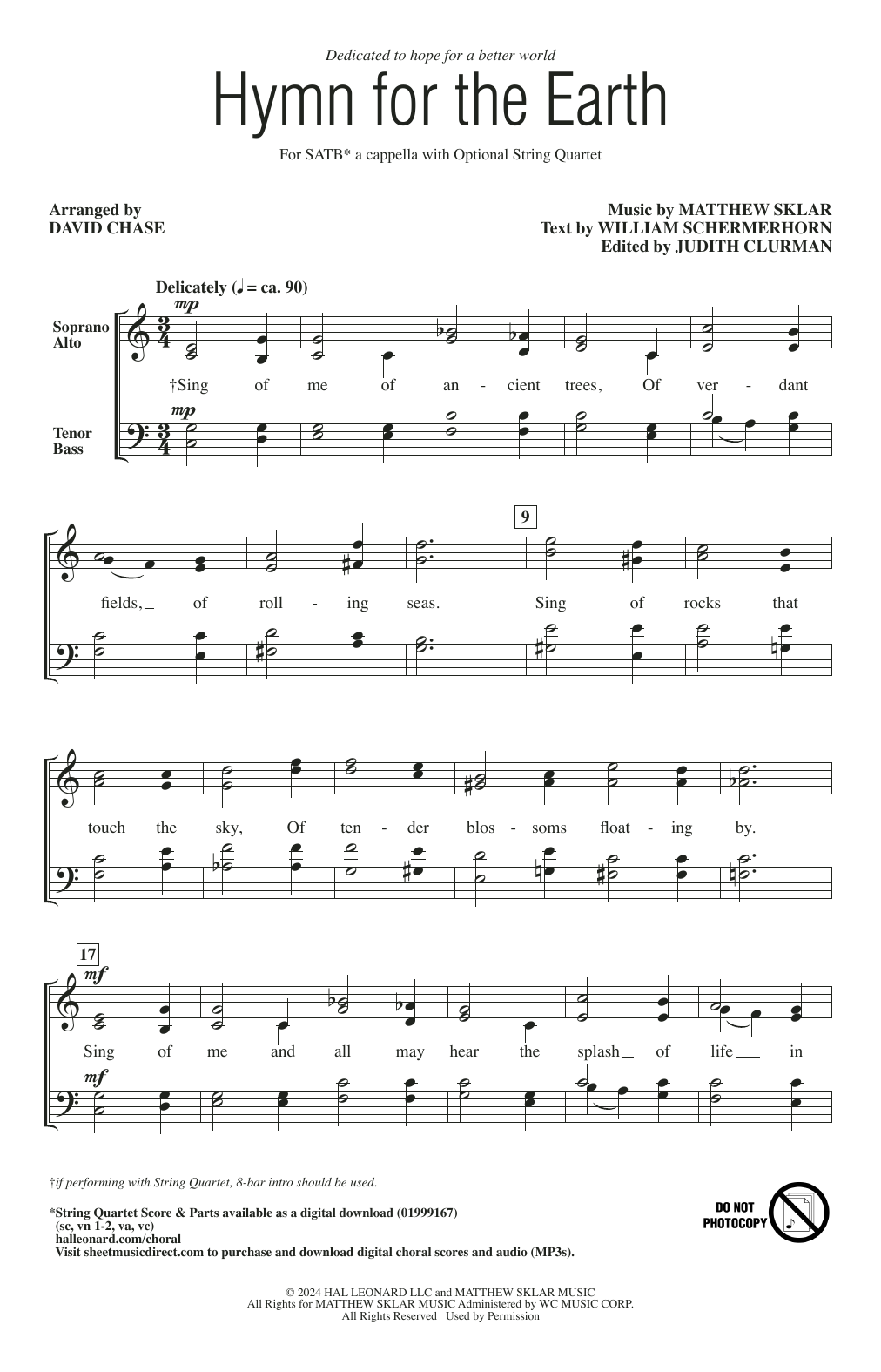 Hymn For The Earth (arr. David Chase)