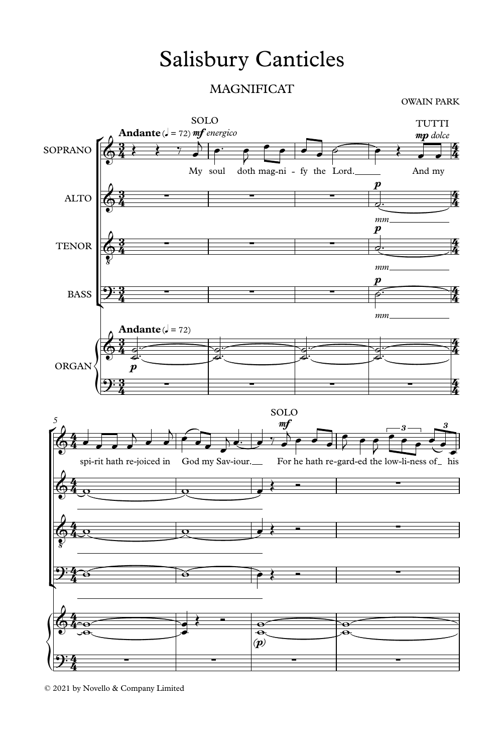 Salisbury Canticles: SATB Choral Octavo