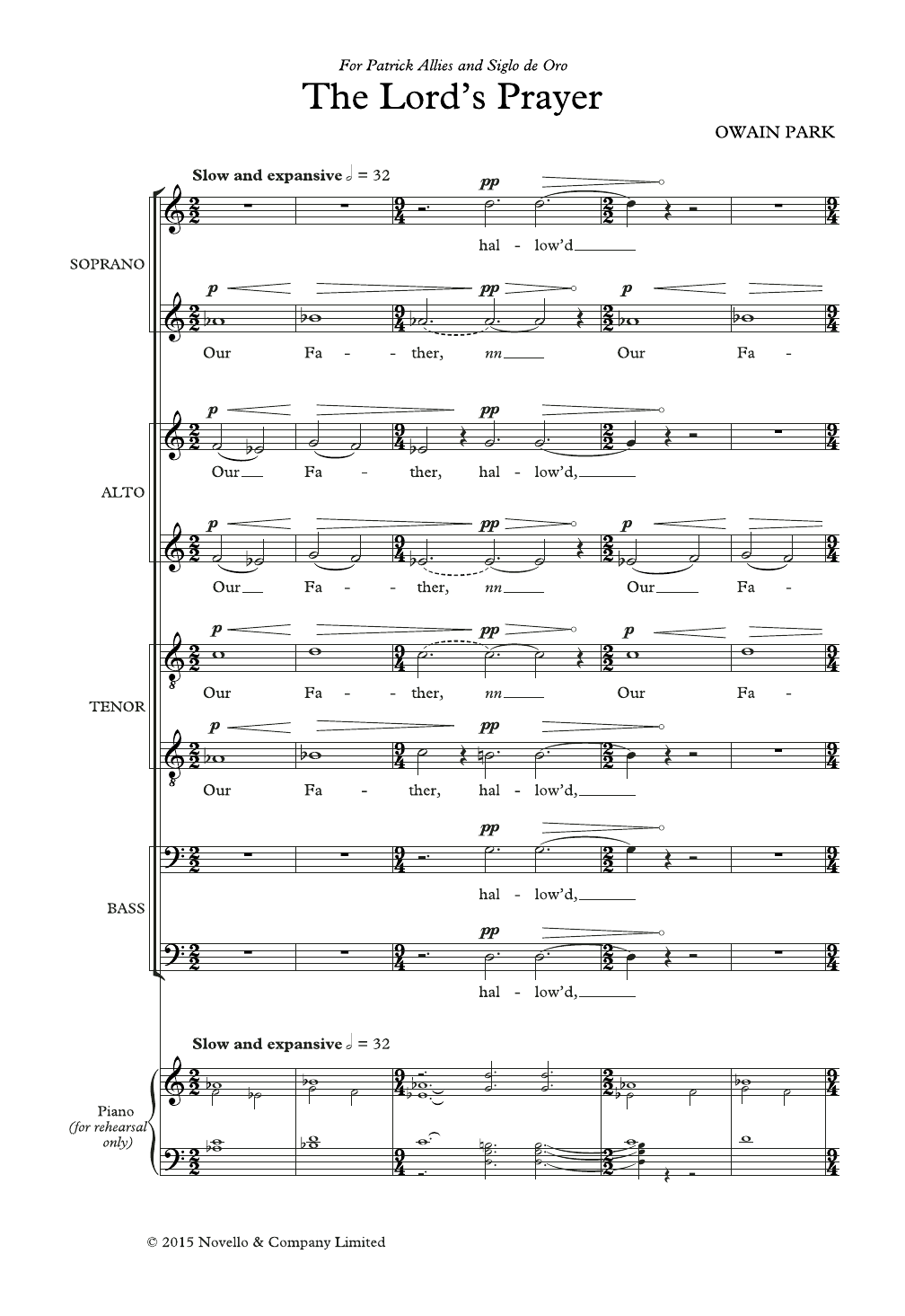 The Lord's Prayer: SATB Choral Octavo