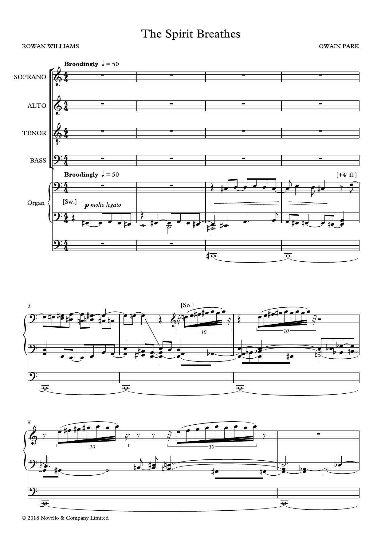 The Spirit Breathes: SATB Choral Octavo