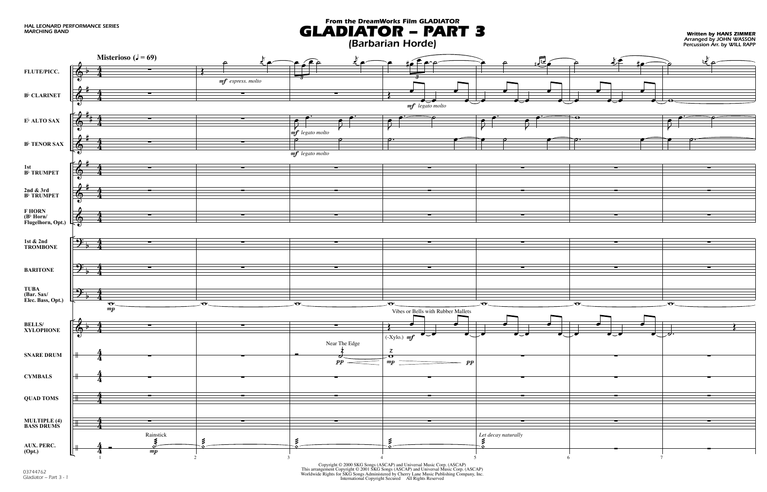 Gladiator (arr. Will Rapp & John Wasson) Part 3