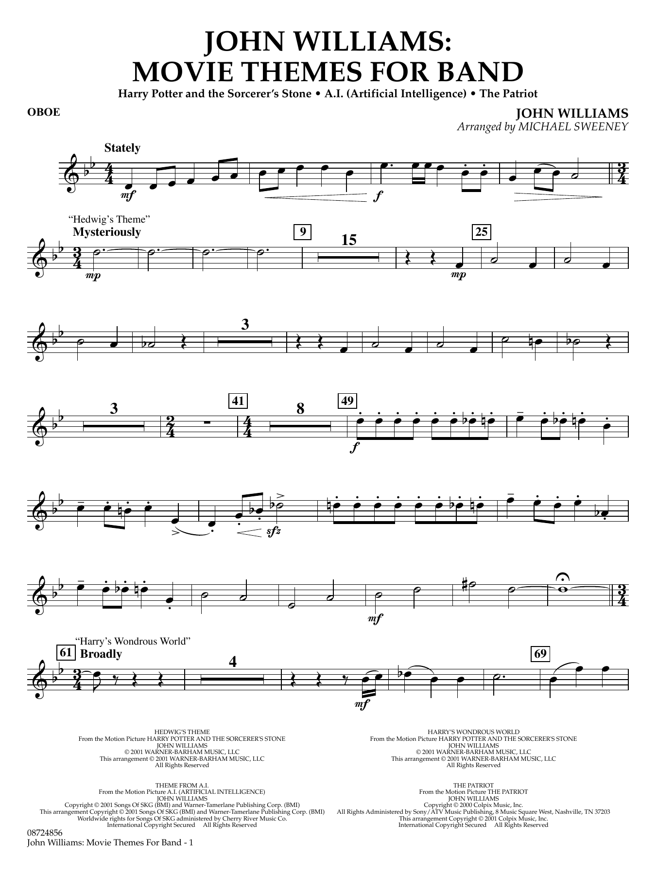 John Williams: Movie Themes for Band - Oboe