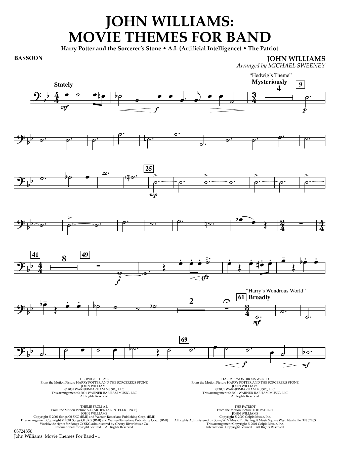 John Williams: Movie Themes for Band - Bassoon