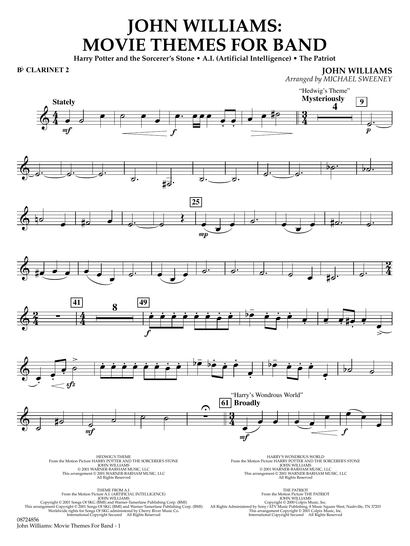 John Williams: Movie Themes for Band - Bb Clarinet 2