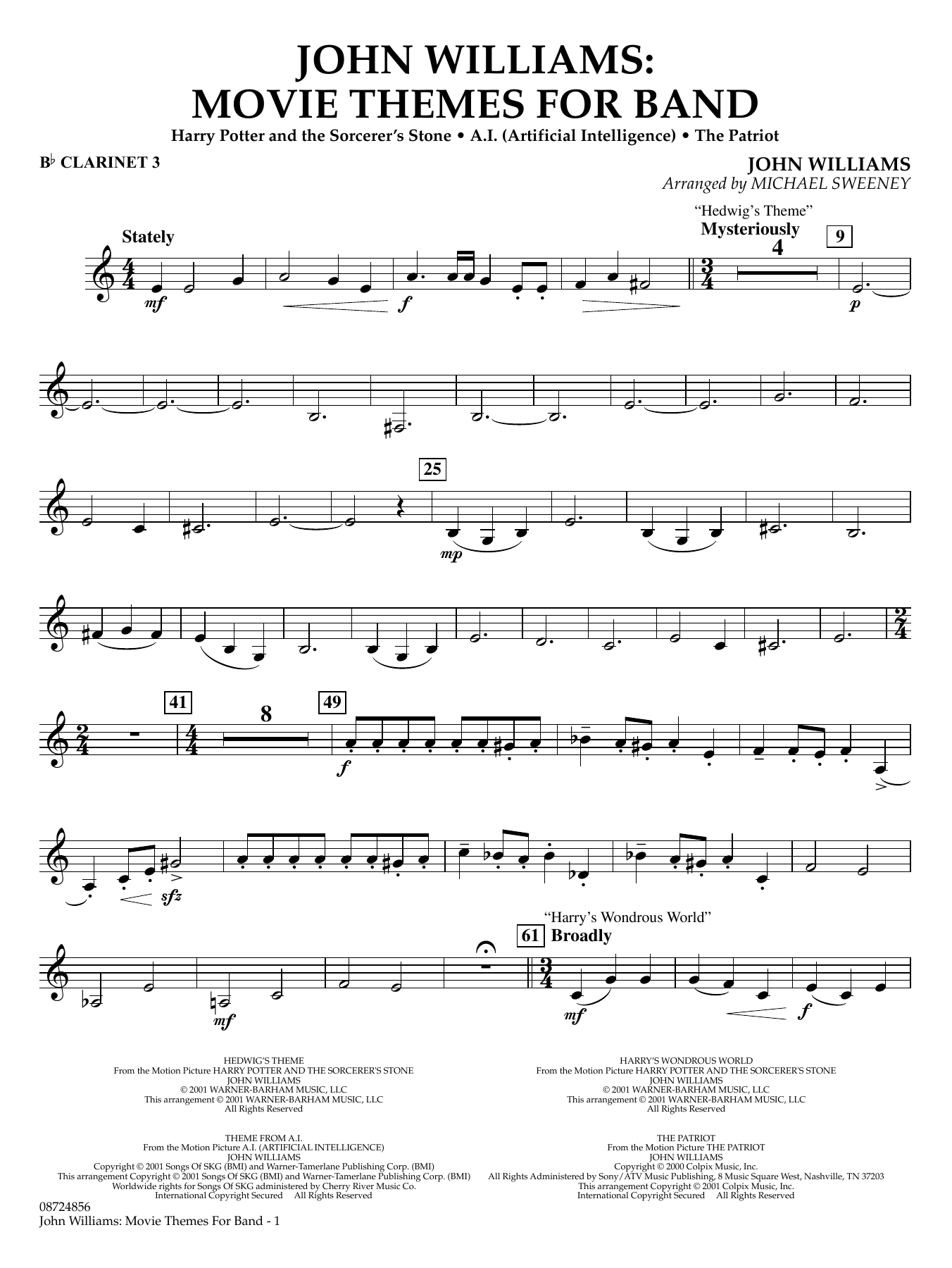 John Williams: Movie Themes for Band - Bb Clarinet 3