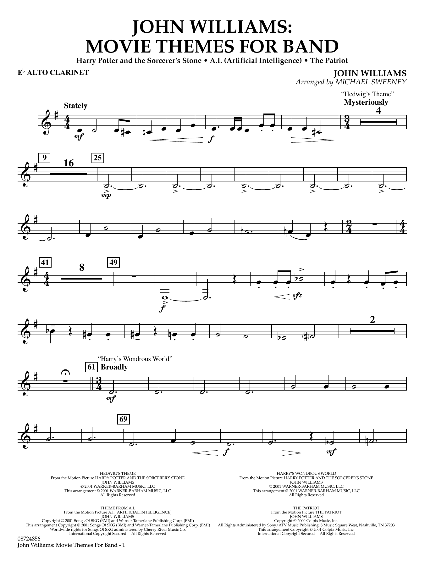 John Williams: Movie Themes for Band - Eb Alto Clarinet