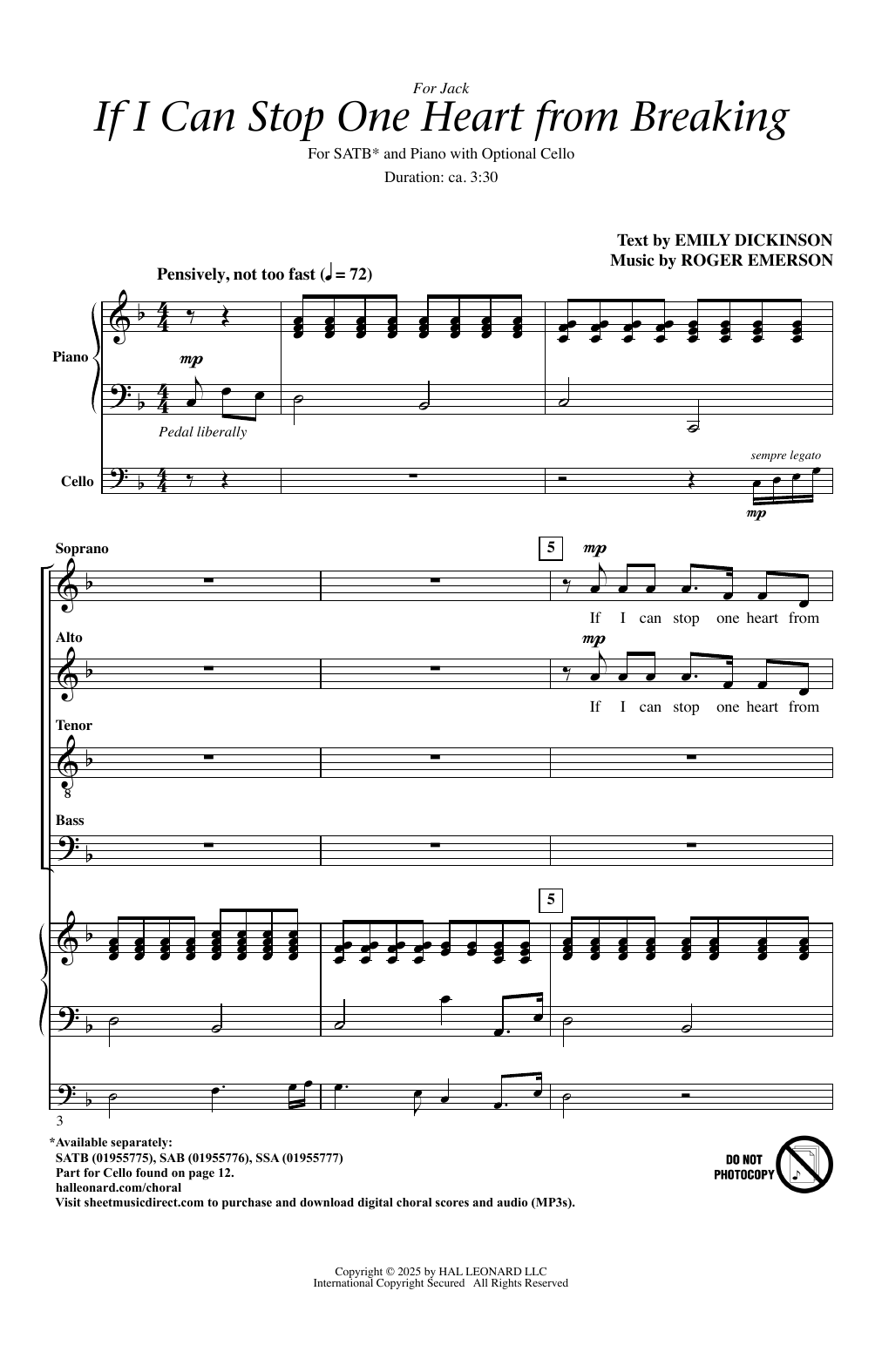 If I Can Stop One Heart From Breaking