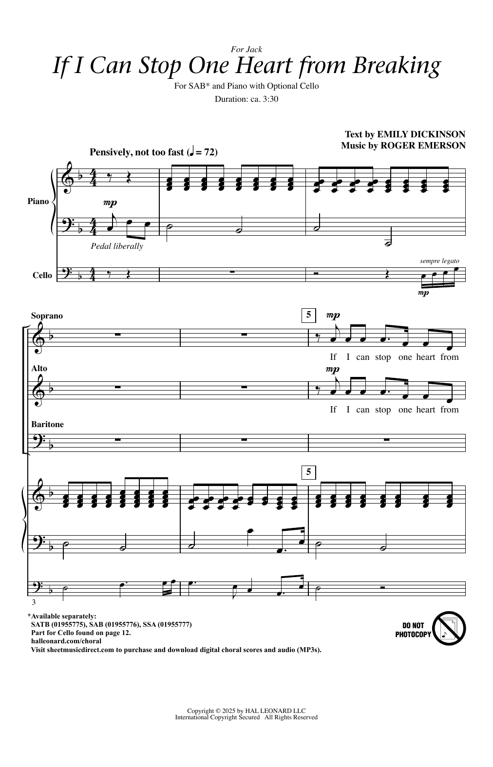 If I Can Stop One Heart From Breaking