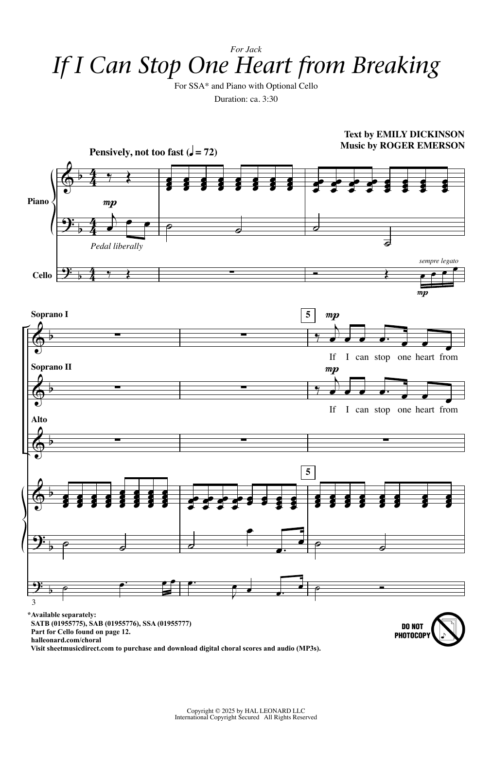 If I Can Stop One Heart From Breaking