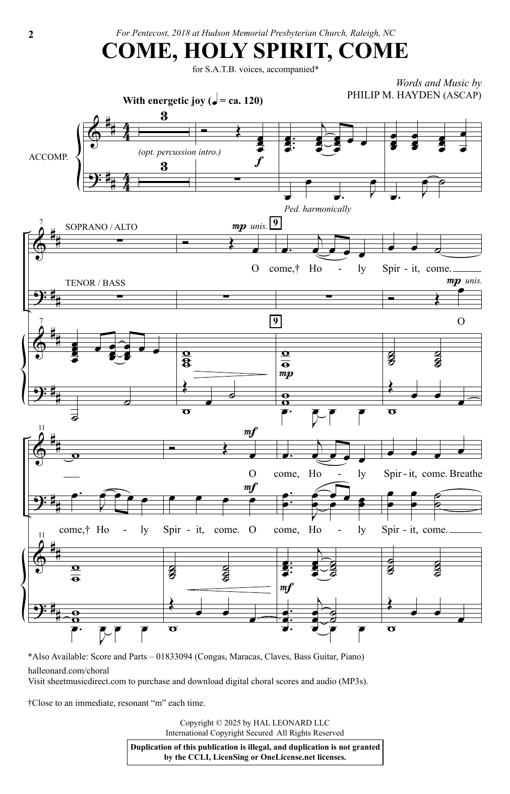 Come, Holy Spirit, Come