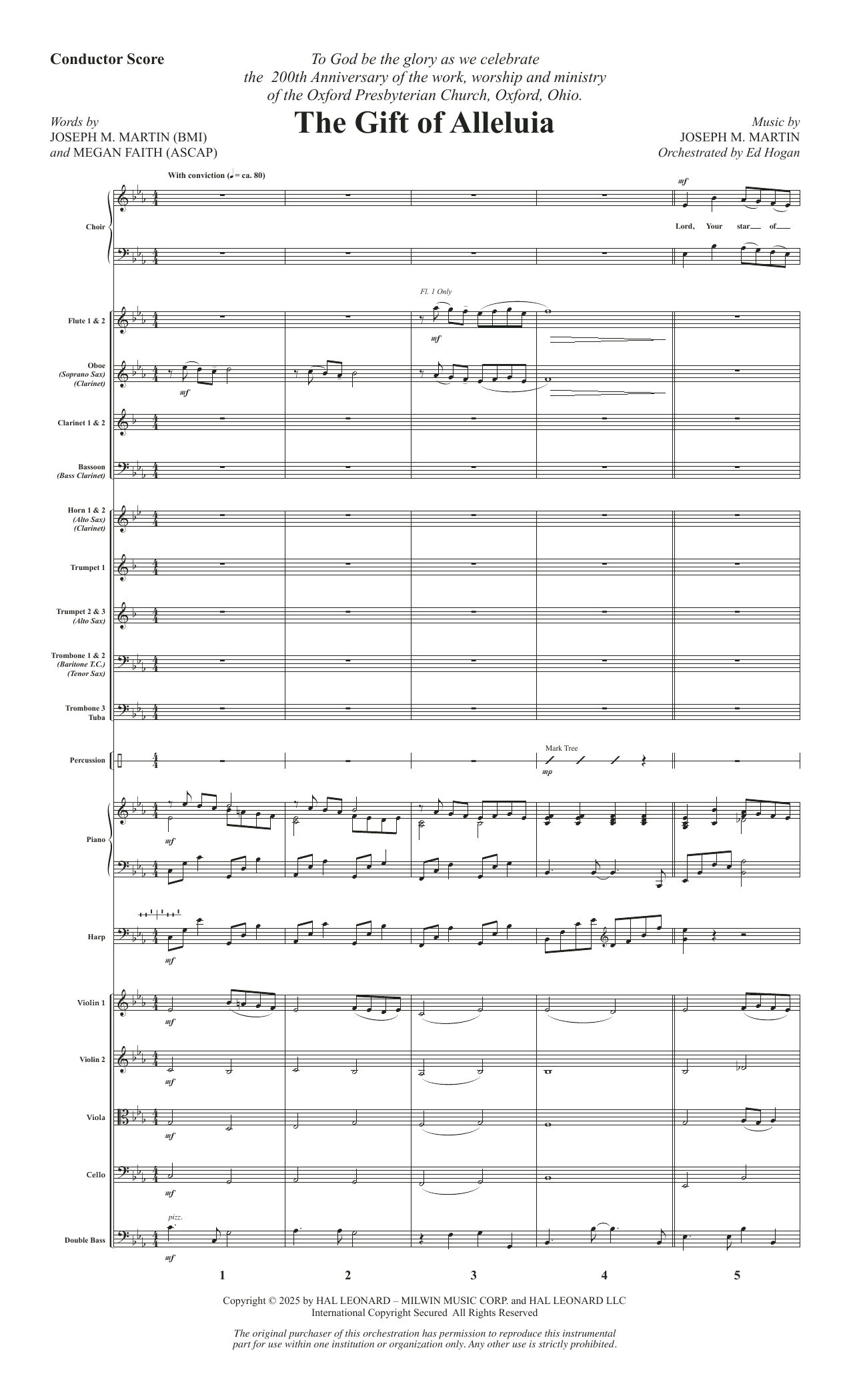 The Gift Of Alleluia - Conductor Score (Full Score)