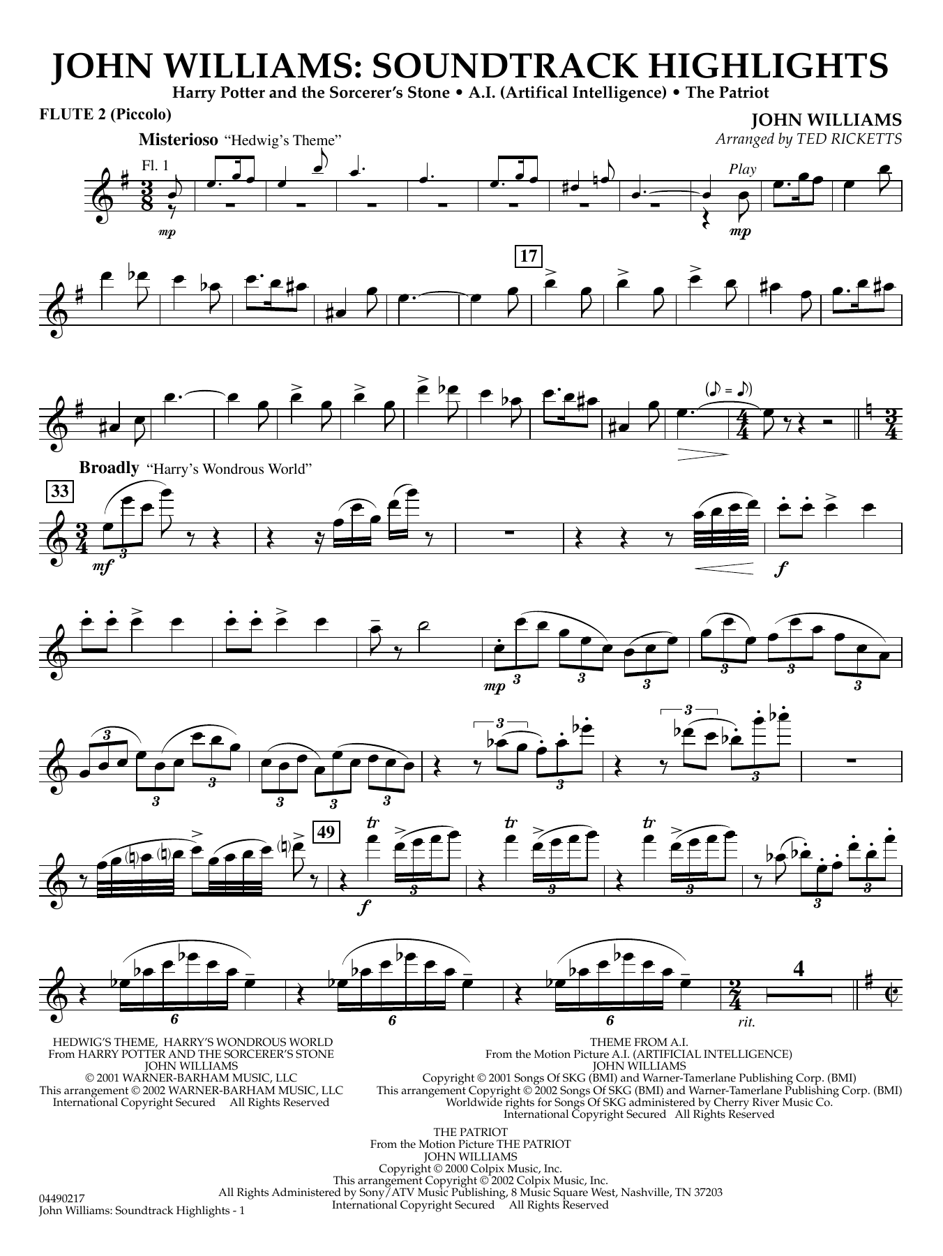 John Williams - Soundtrack Highlights - Flute 2