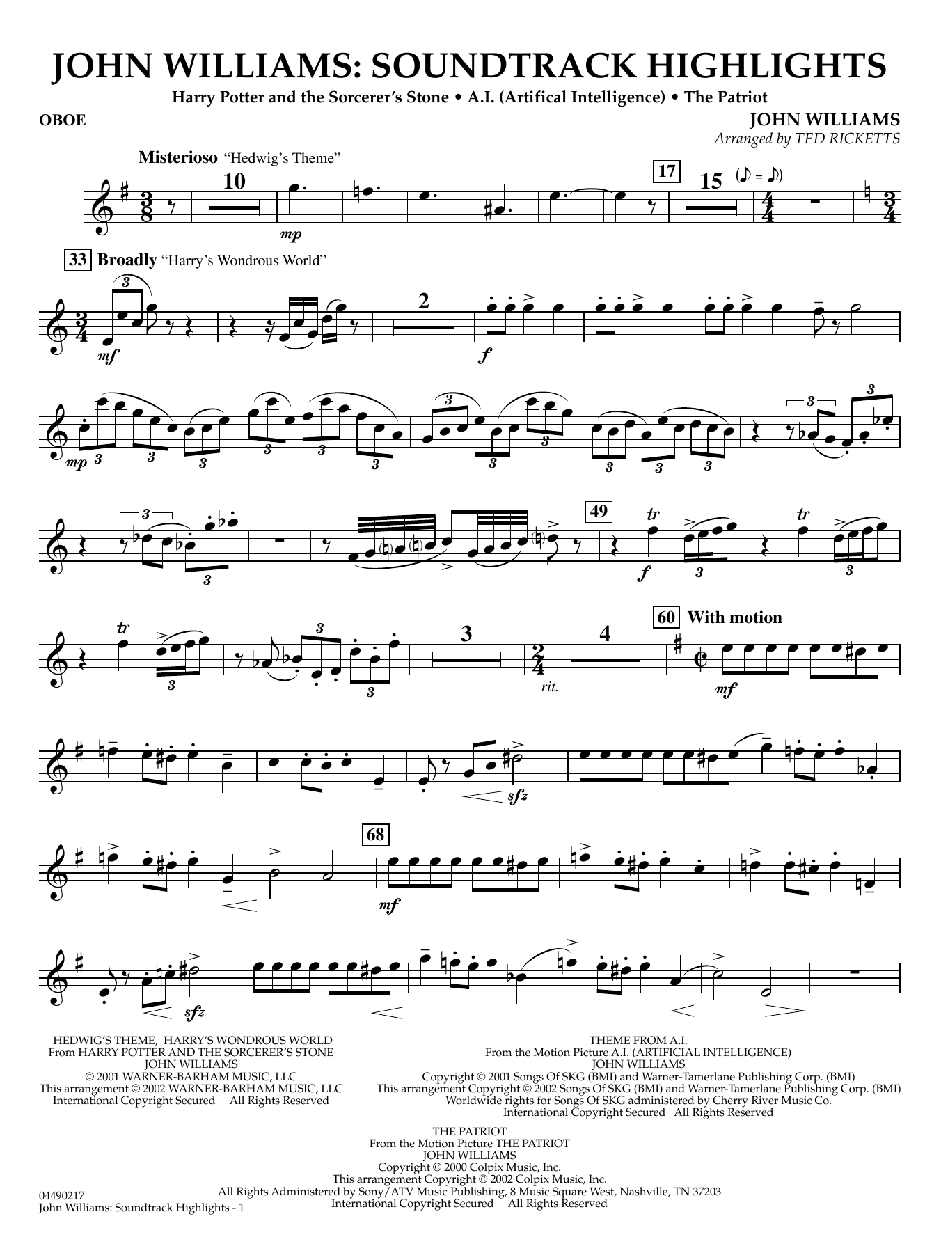 John Williams - Soundtrack Highlights - Oboe