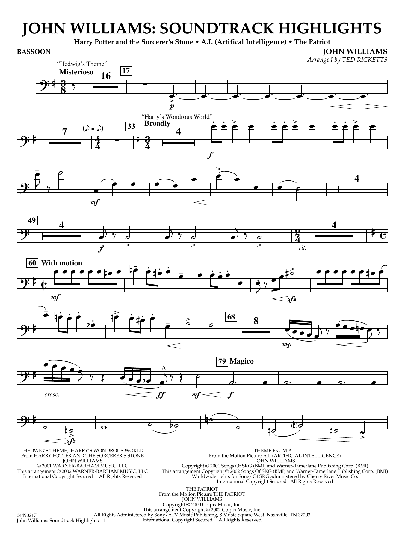 John Williams - Soundtrack Highlights - Bassoon