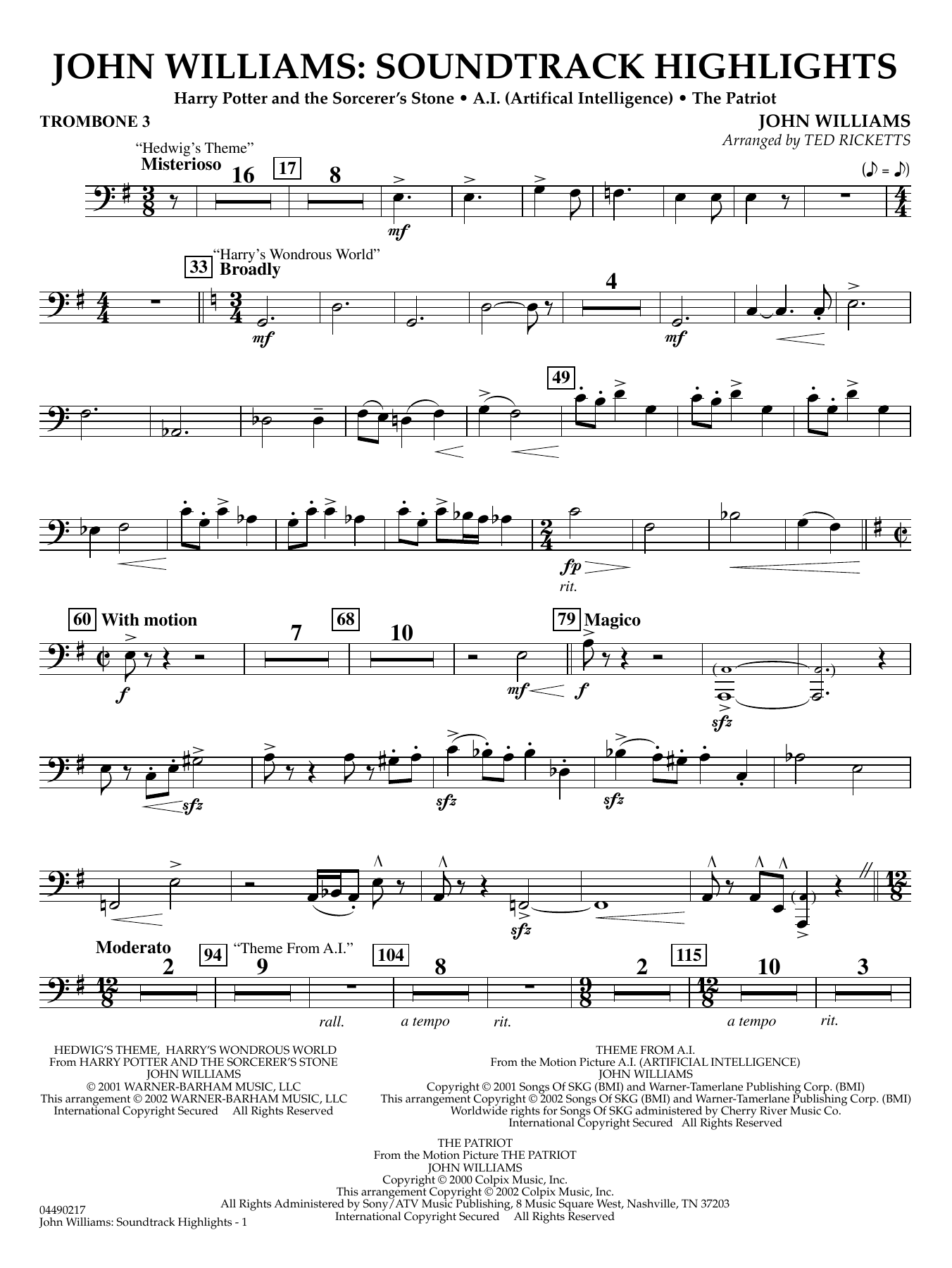 John Williams - Soundtrack Highlights - Trombone 3