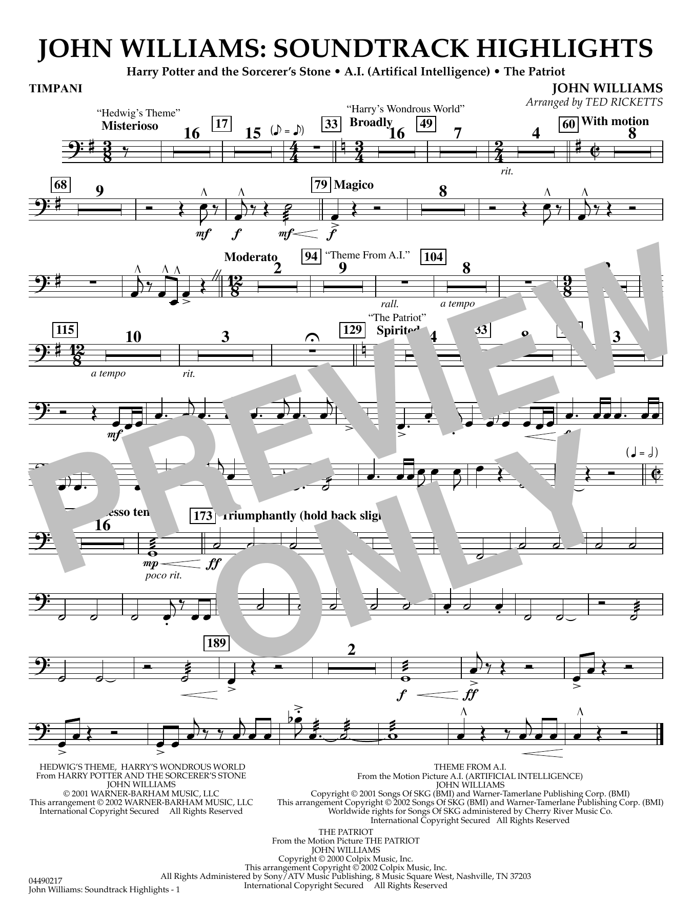 John Williams - Soundtrack Highlights - Timpani