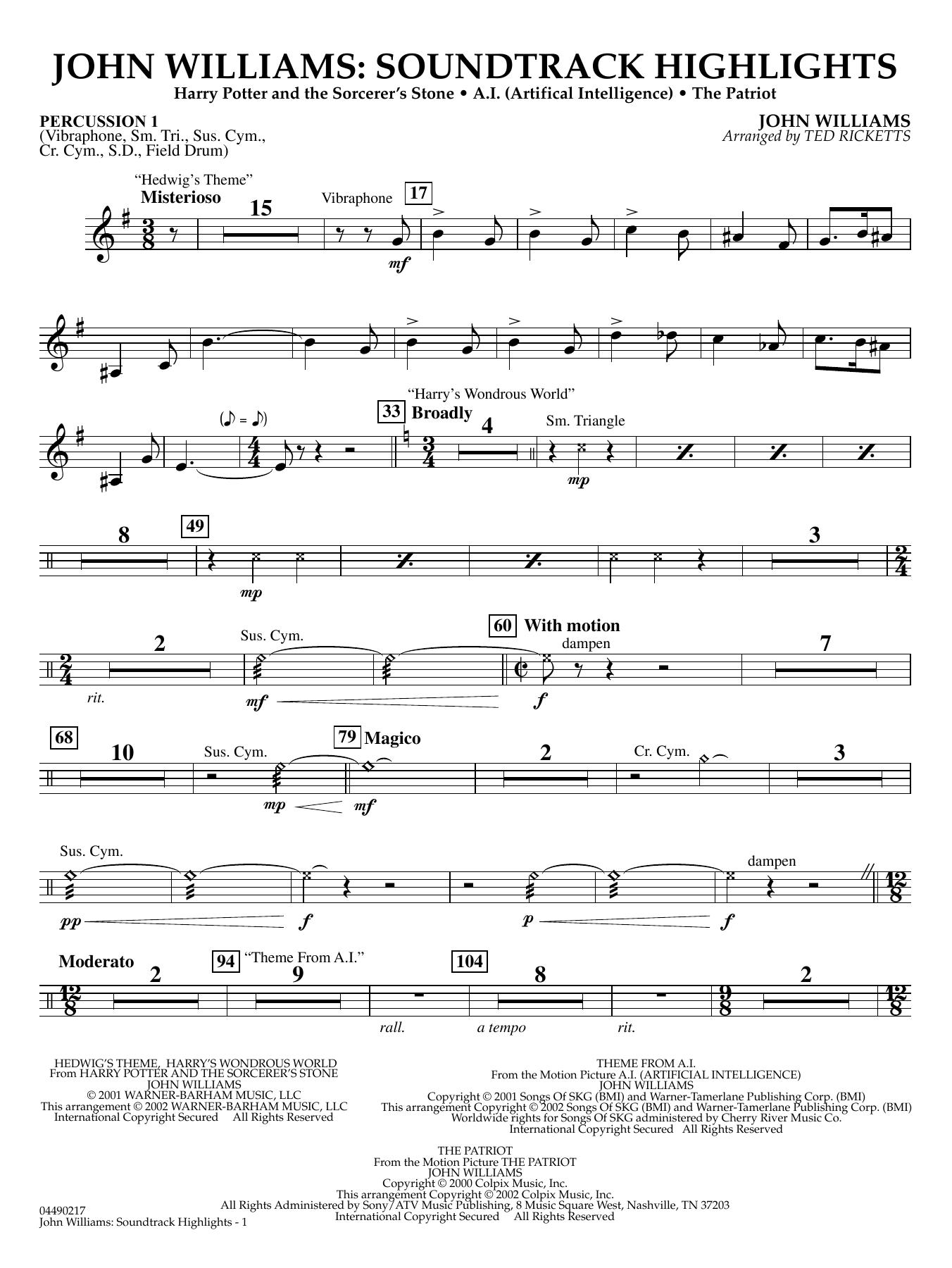 John Williams - Soundtrack Highlights - Percussion 1