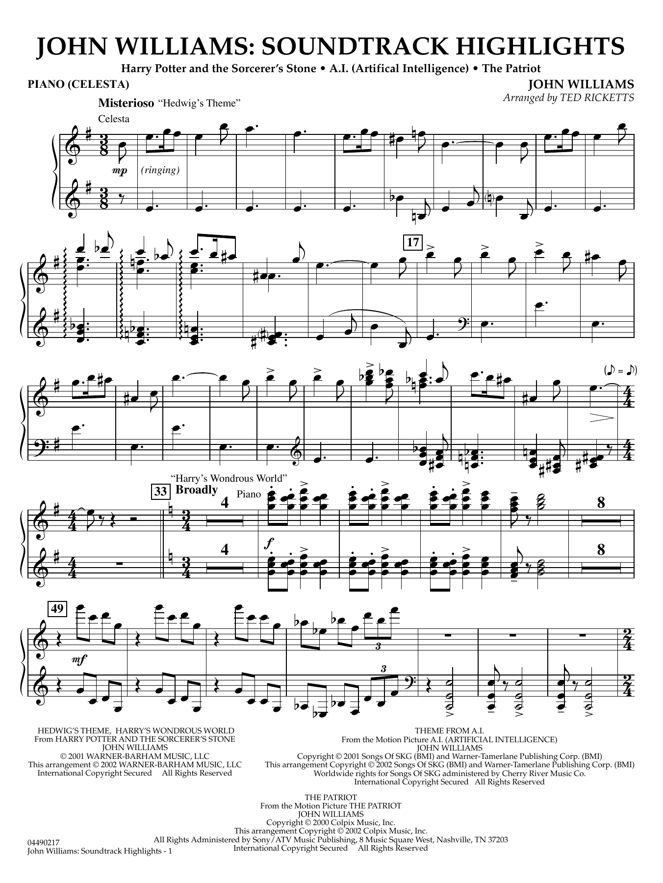 John Williams - Soundtrack Highlights - Piano