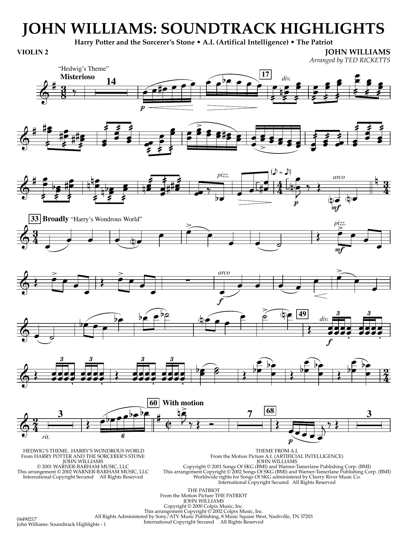 John Williams - Soundtrack Highlights - Violin 2