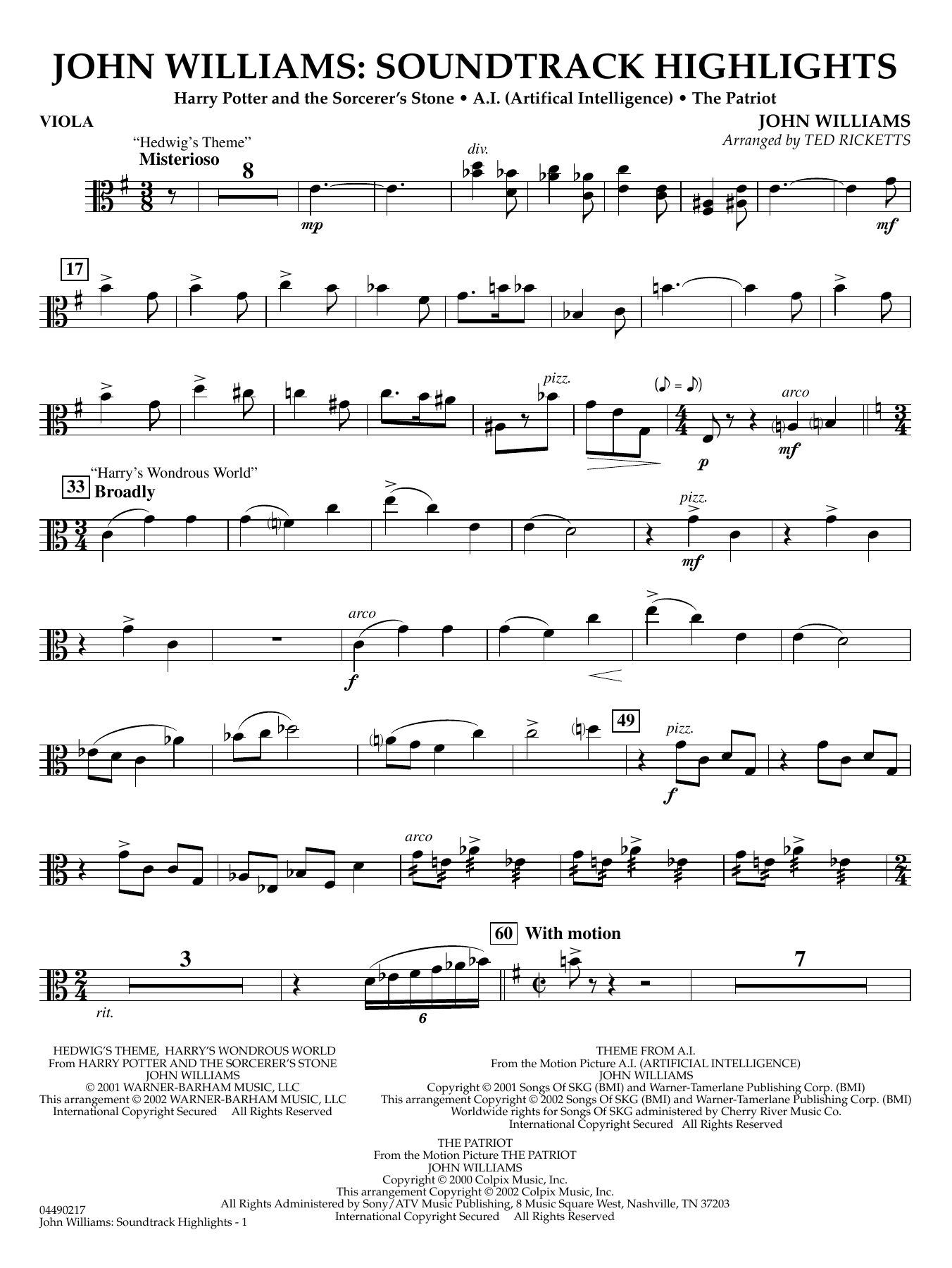 John Williams - Soundtrack Highlights - Viola