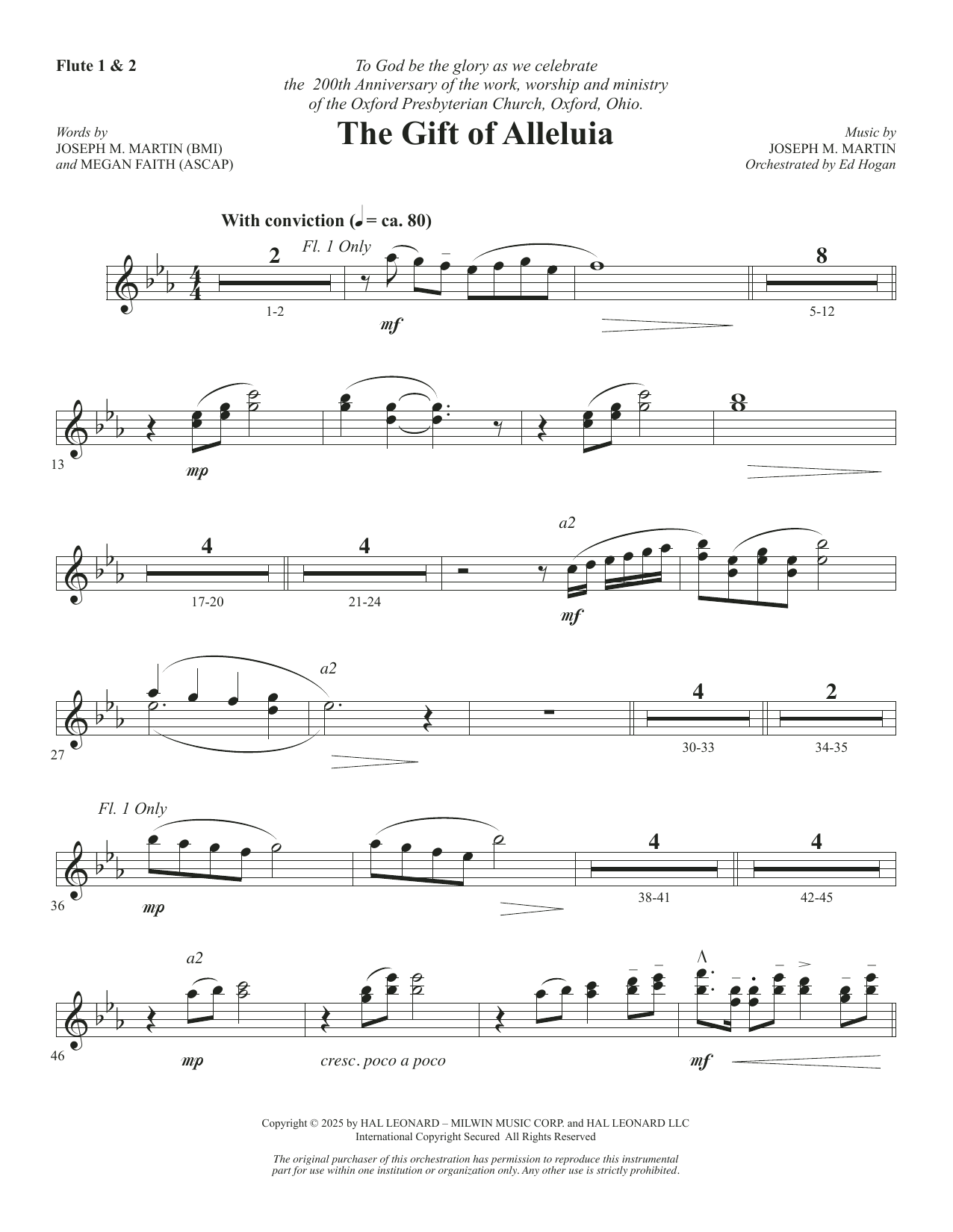 The Gift Of Alleluia - Flute 1 & 2