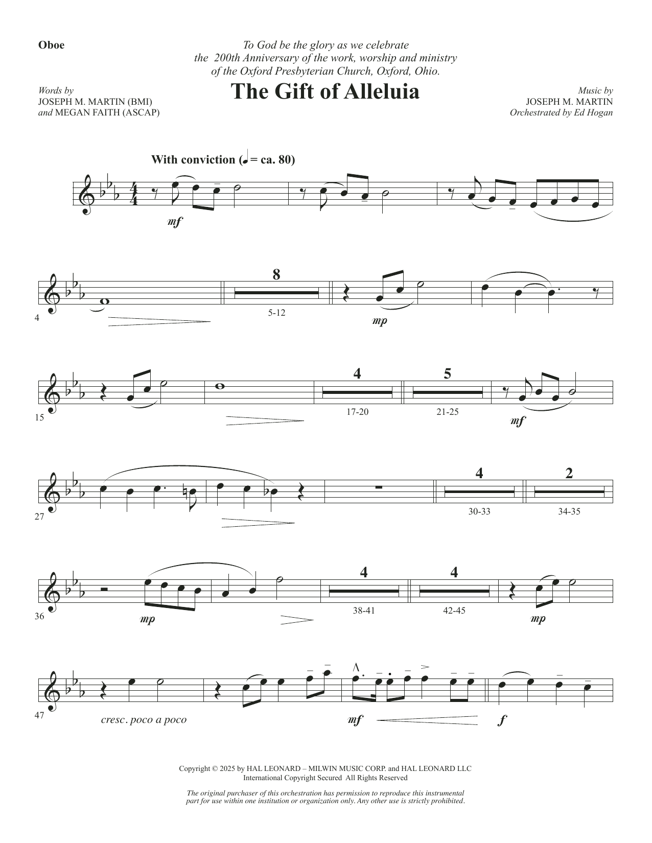 The Gift Of Alleluia - Oboe