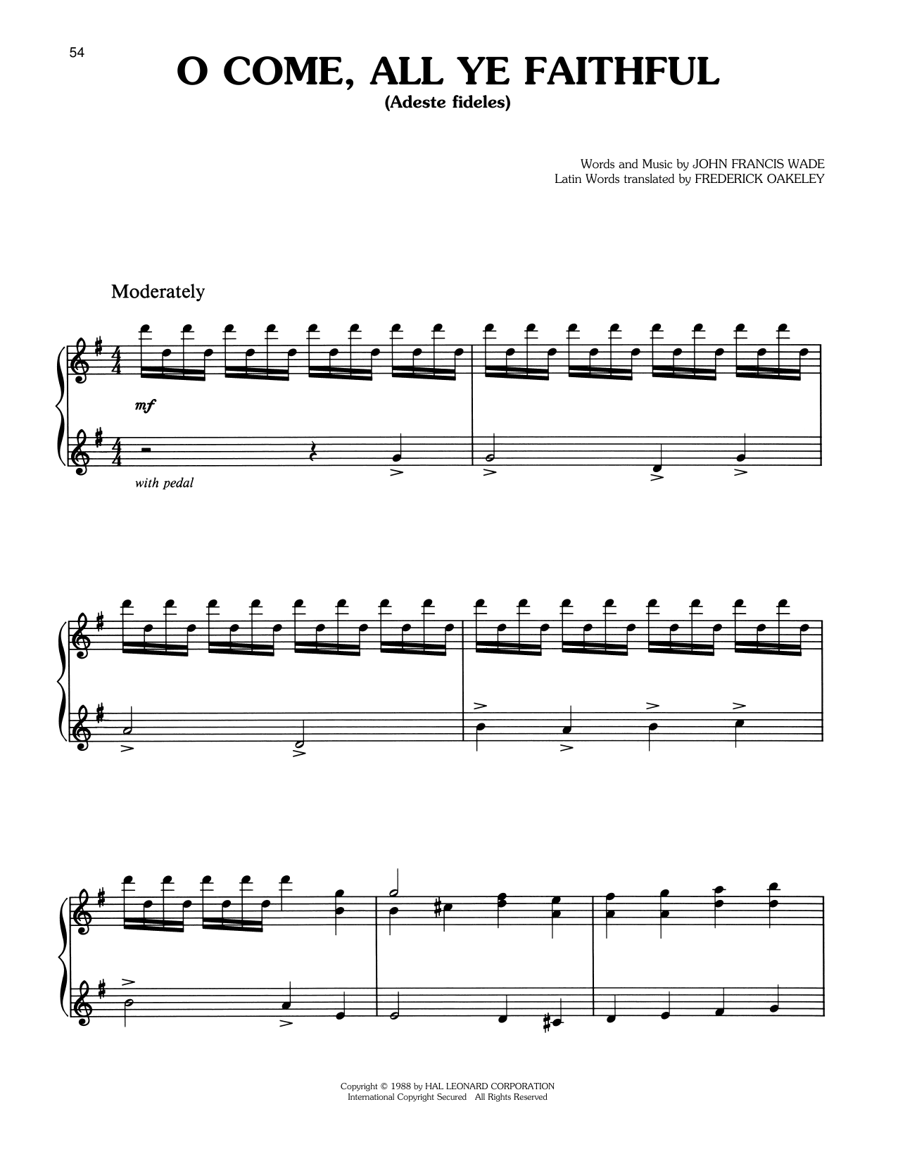 O Come, All Ye Faithful