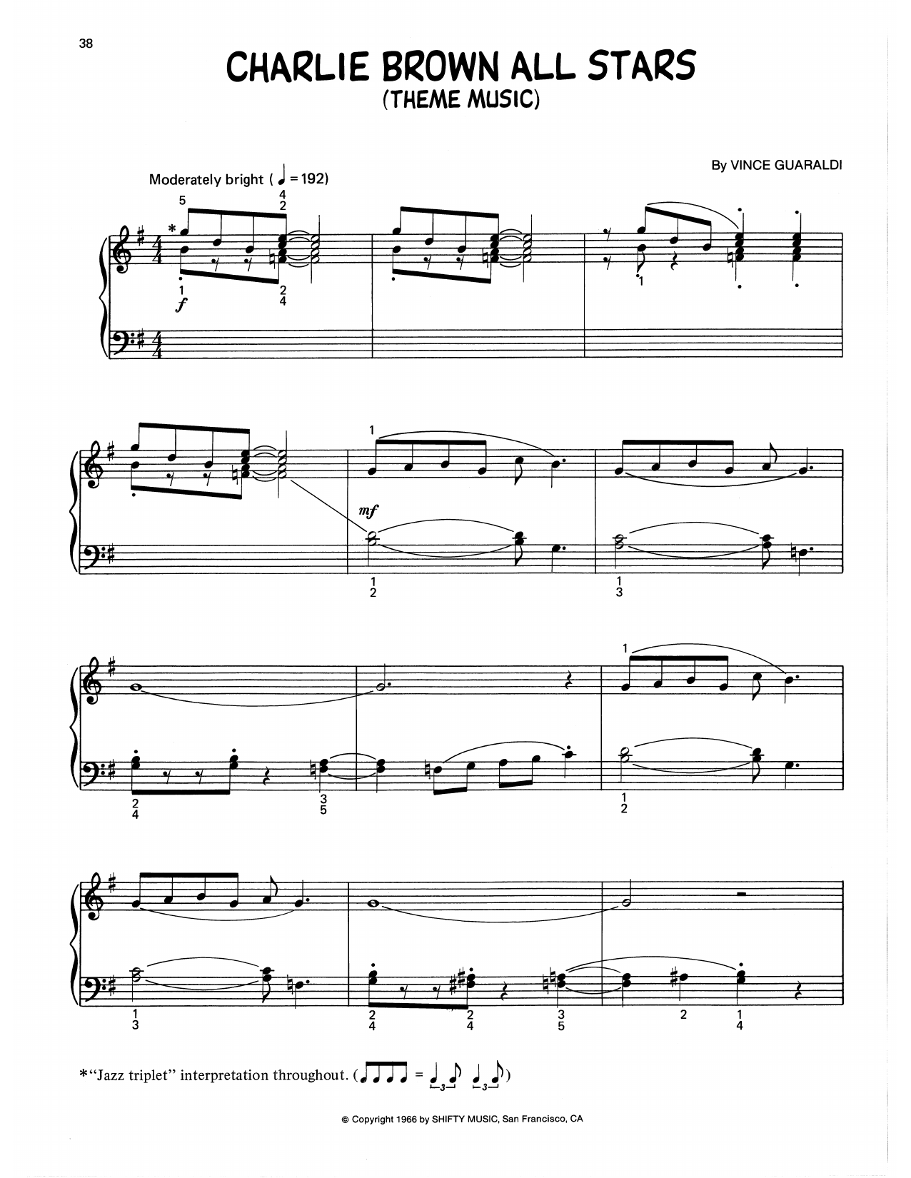 Charlie Brown All Stars (arr. Lee Evans)