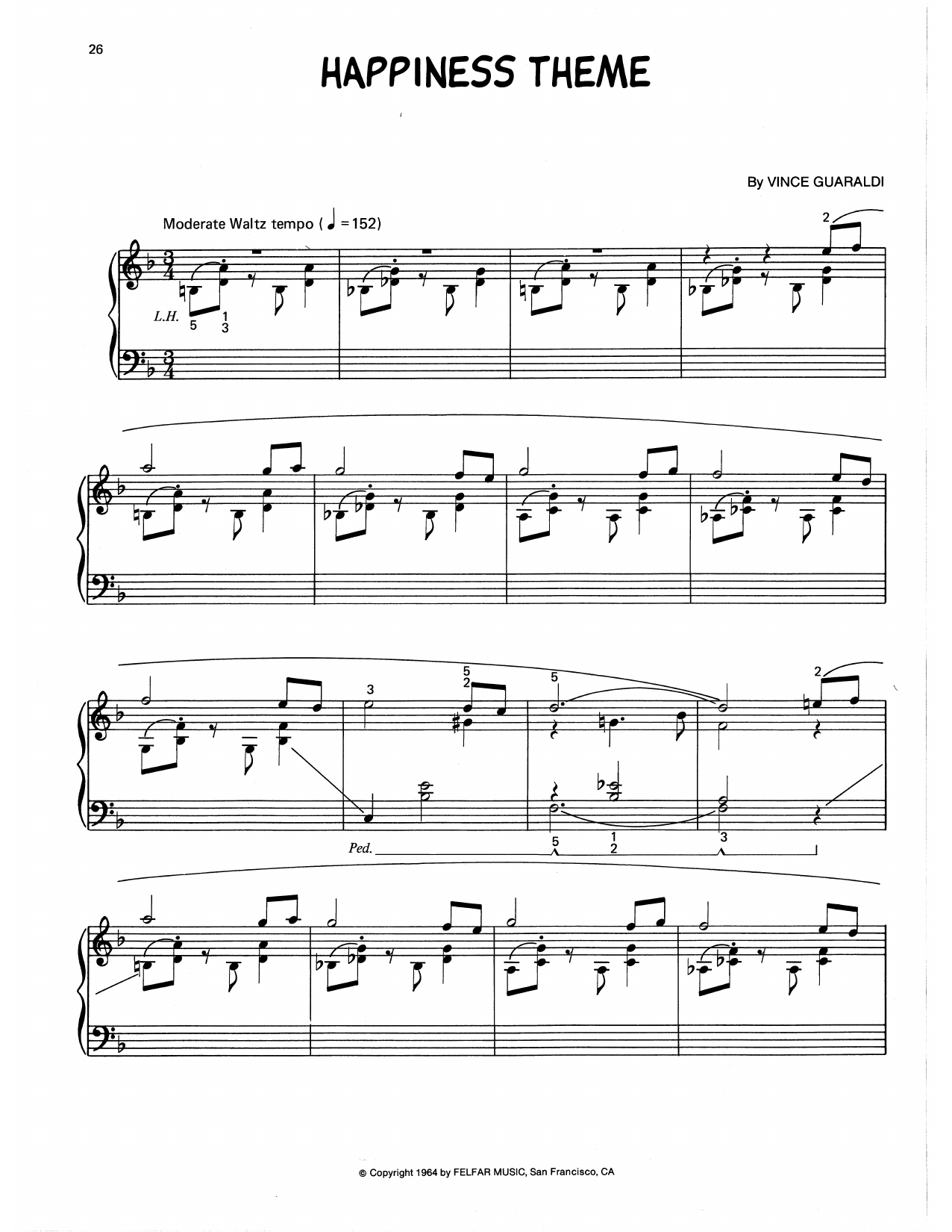 Happiness Theme (arr. Lee Evans)