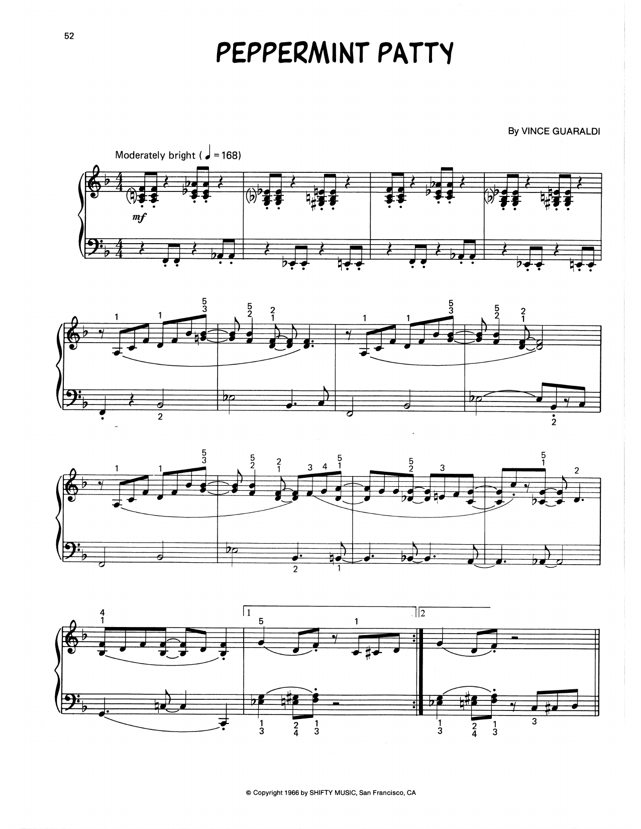 Peppermint Patty (arr. Lee Evans)