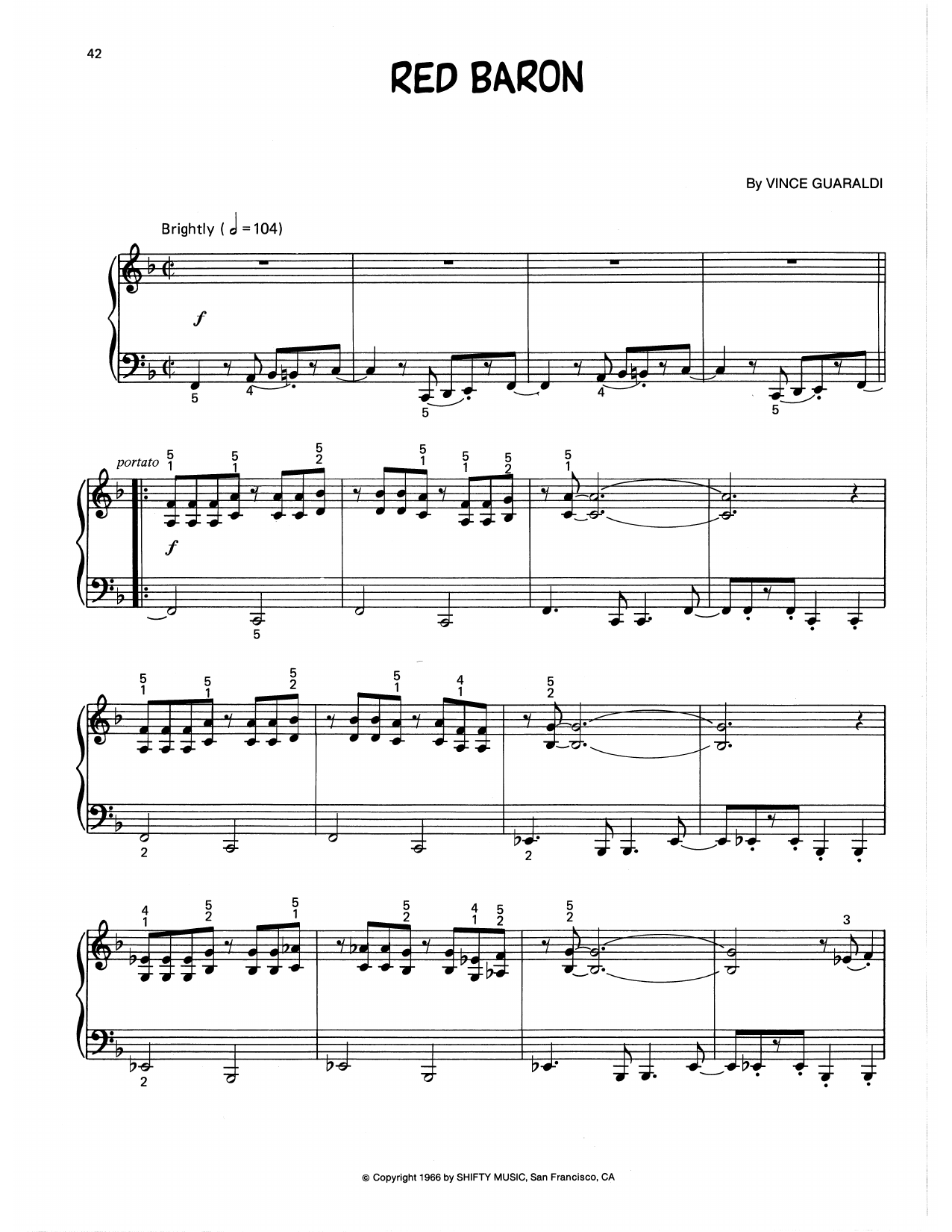 Red Baron (arr. Lee Evans)