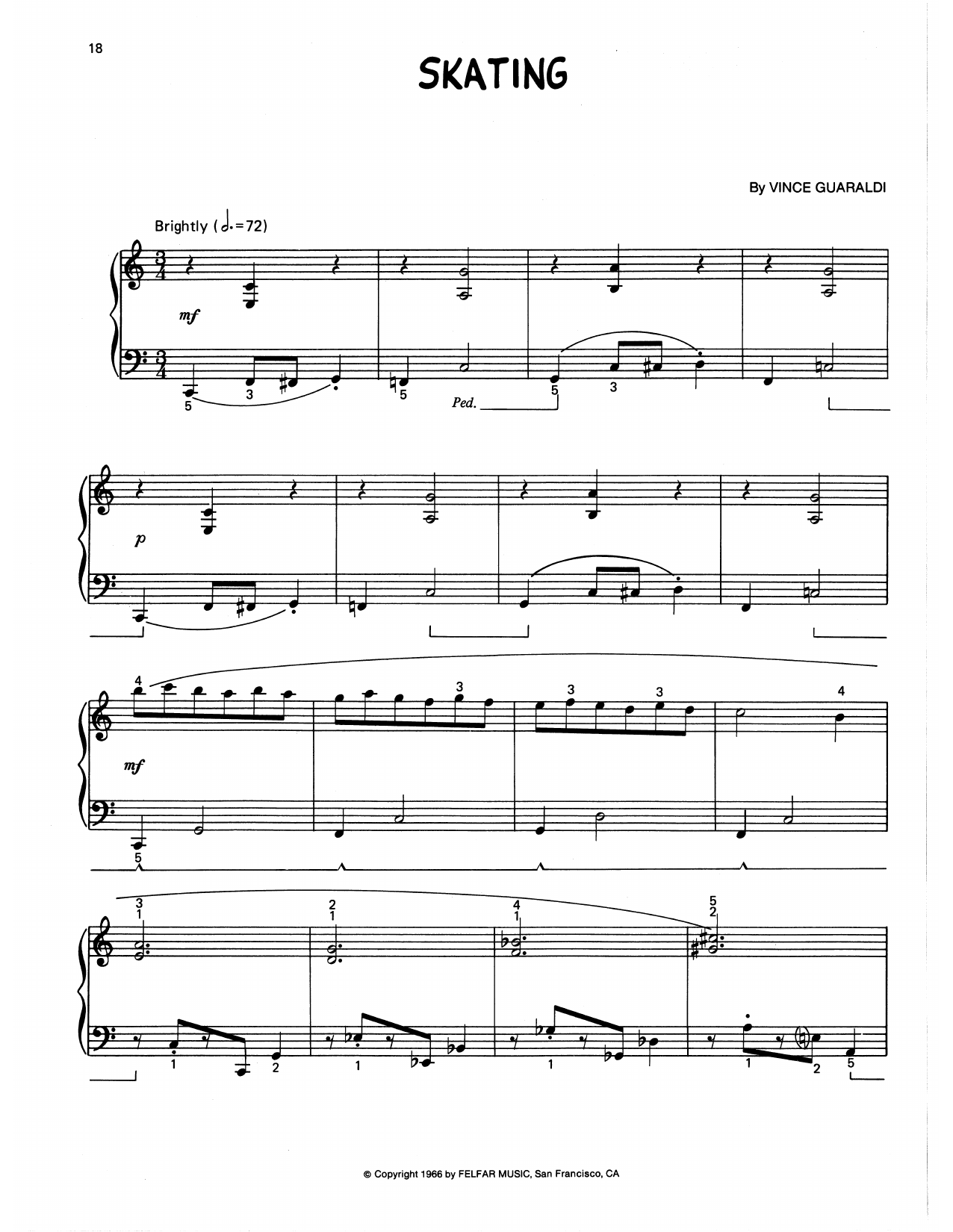 Skating (arr. Lee Evans)