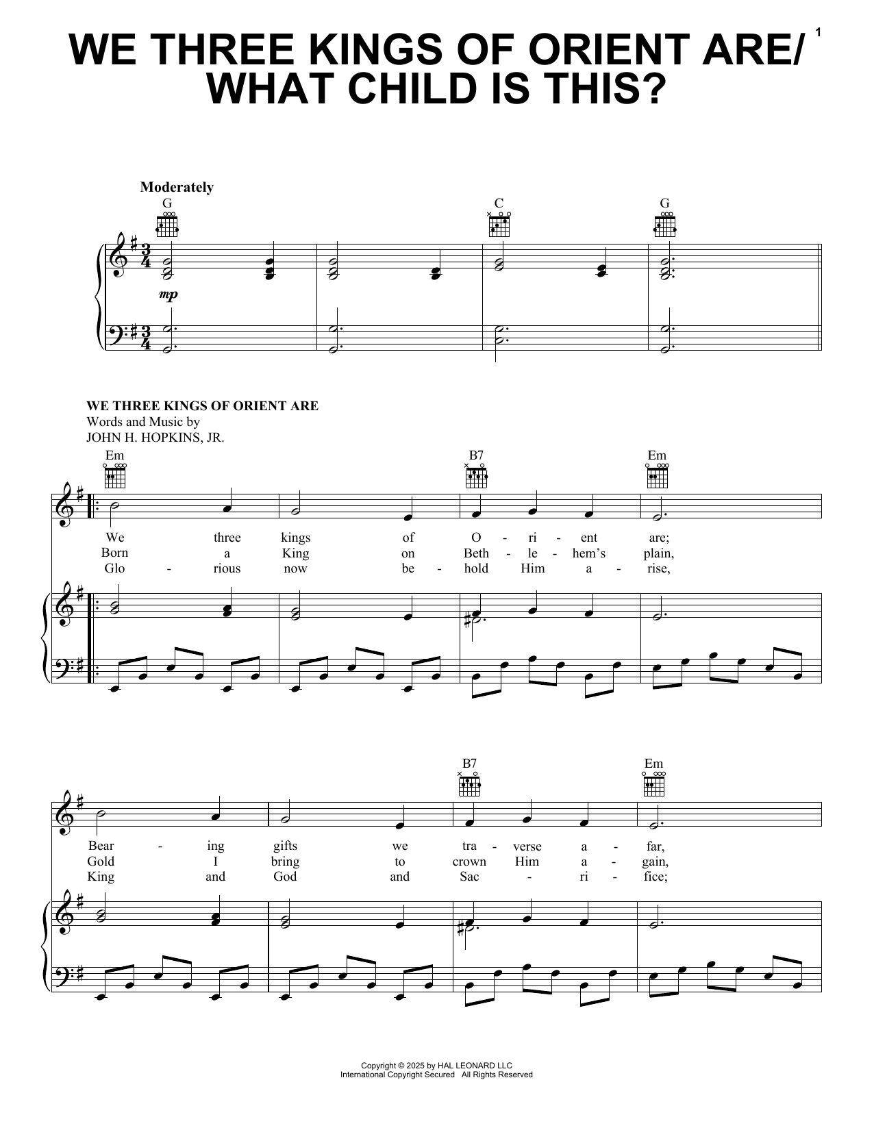 We Three Kings Of Orient Are with What Child Is This?