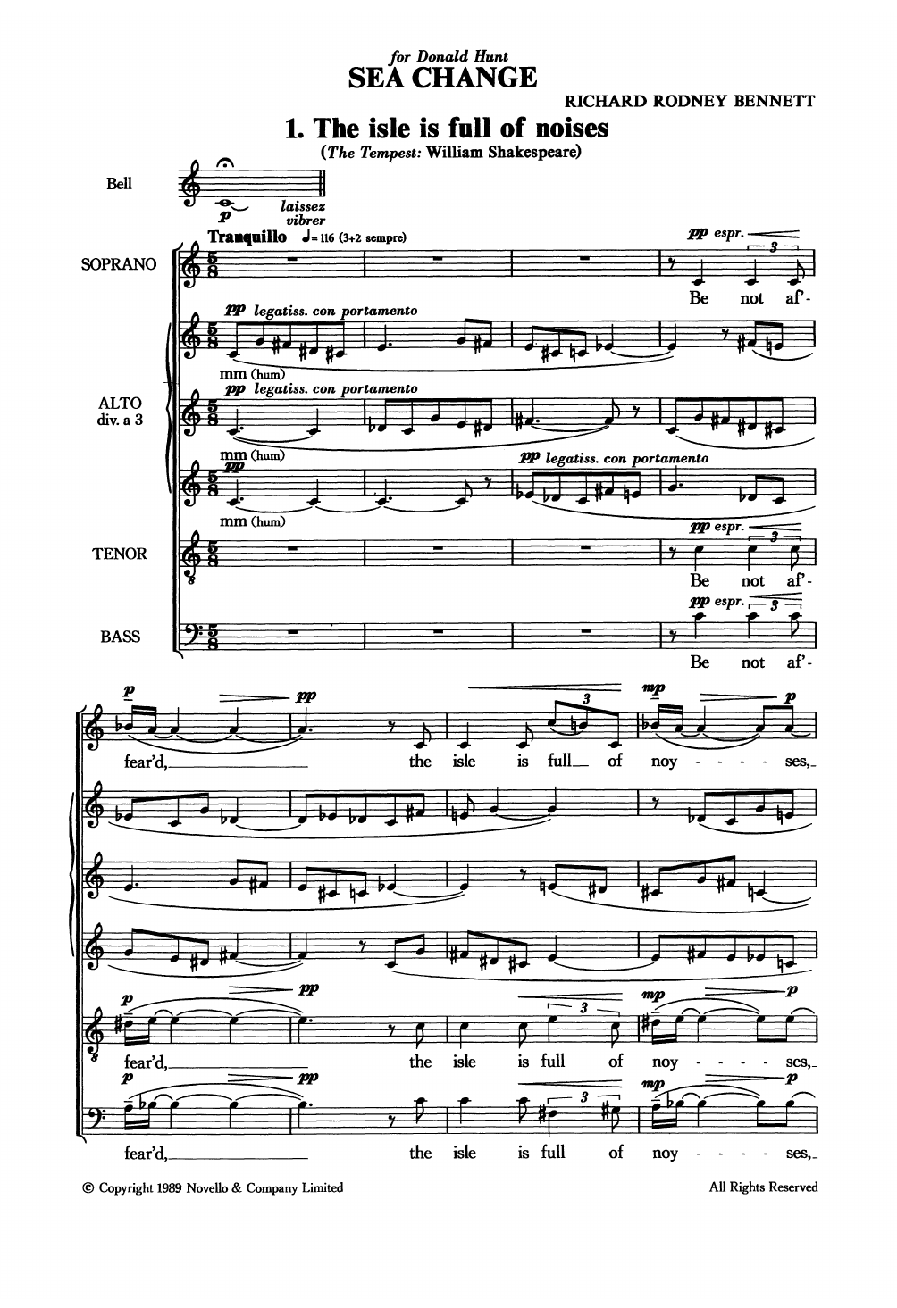 Sea Change: SATB Choral Octavo