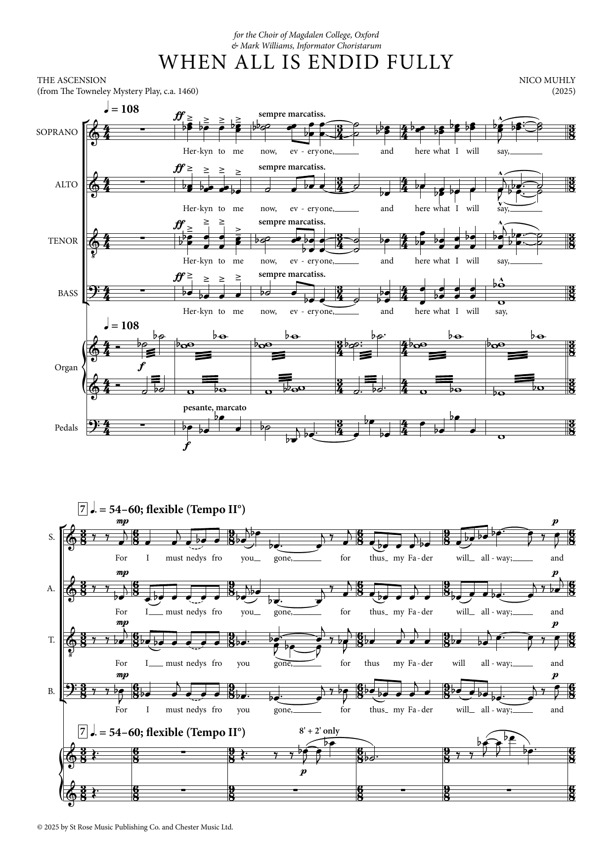 When All is Endid Fully: SATB Choral Octavo