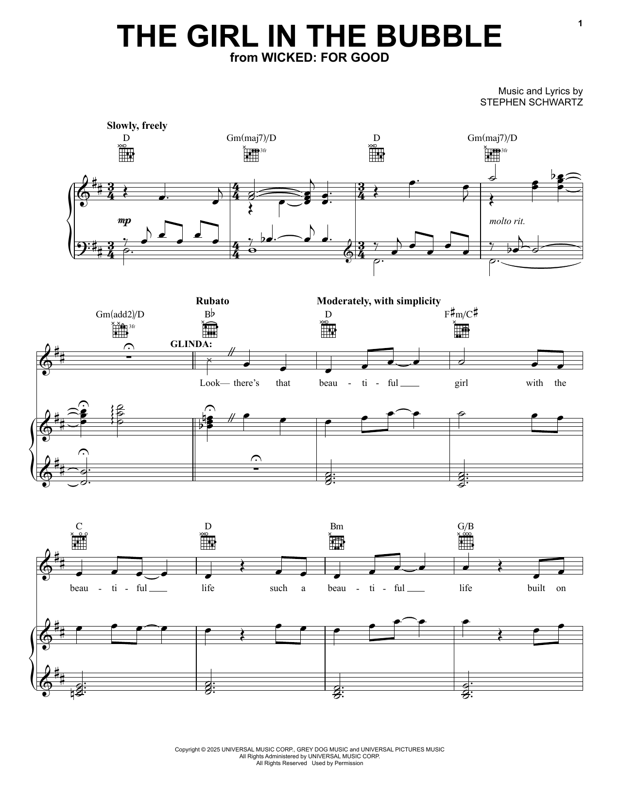 The Girl In The Bubble (from Wicked: For Good)