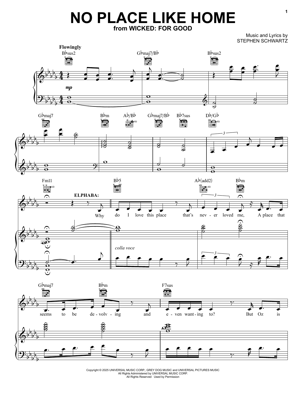 No Place Like Home (from Wicked: For Good)