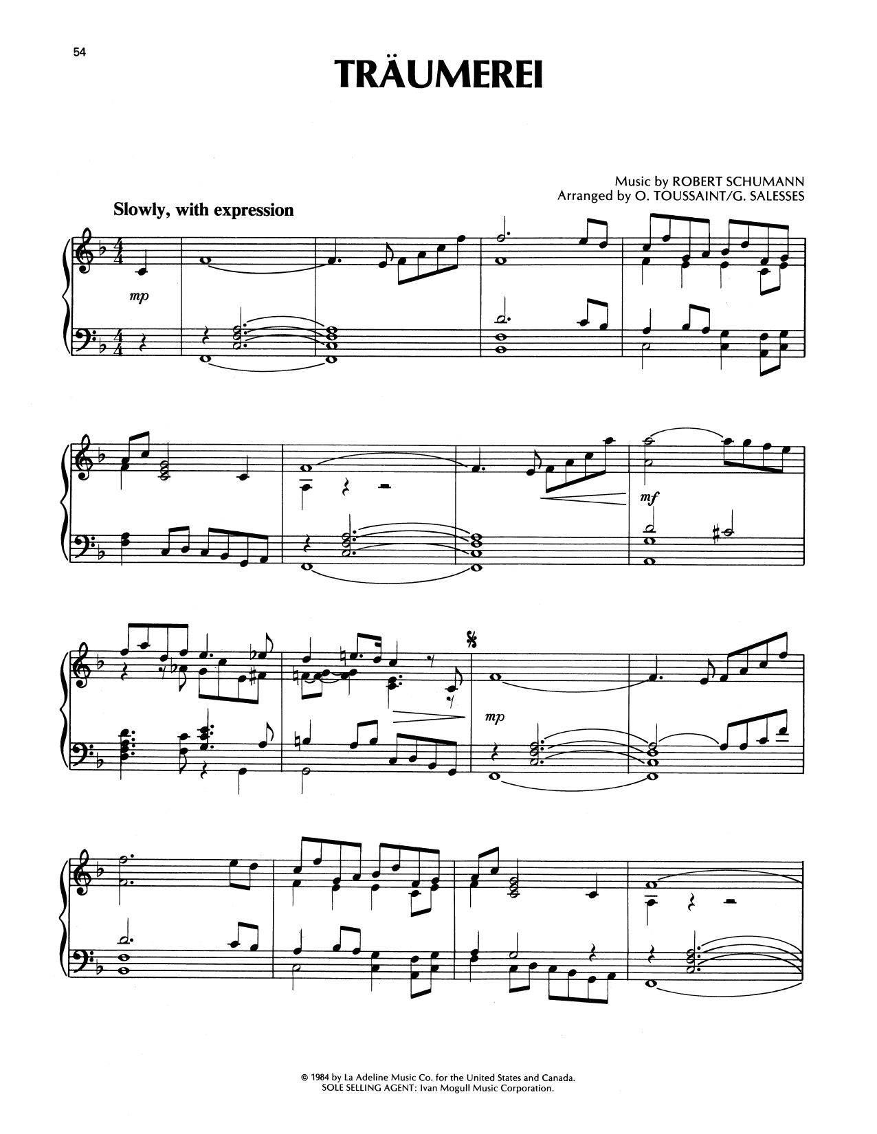 Traumerei (Dreaming), Op. 15, No. 7