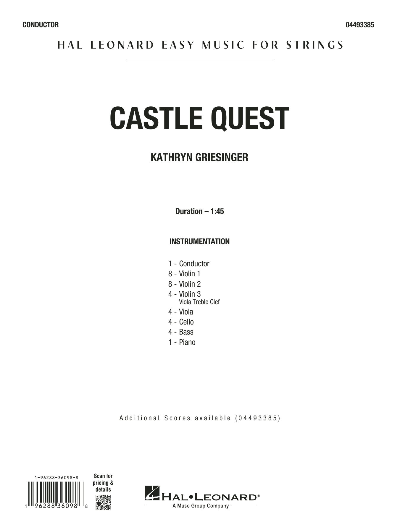 Castle Quest - Conductor Score (Full Score)