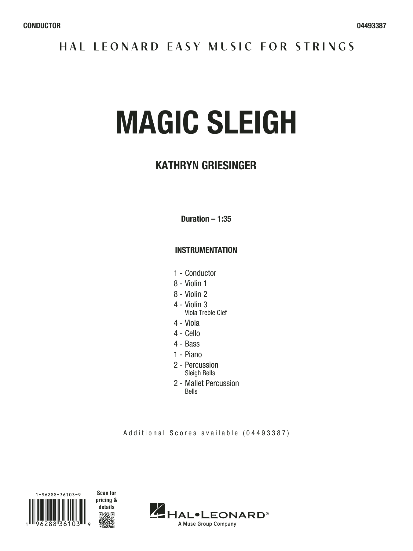 Magic Sleigh - Conductor Score (Full Score)