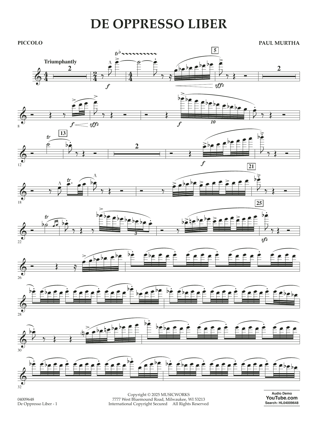 De Oppresso Liber - Piccolo