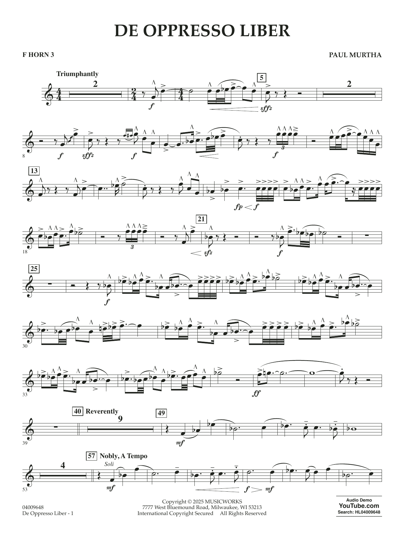 De Oppresso Liber - F Horn 3