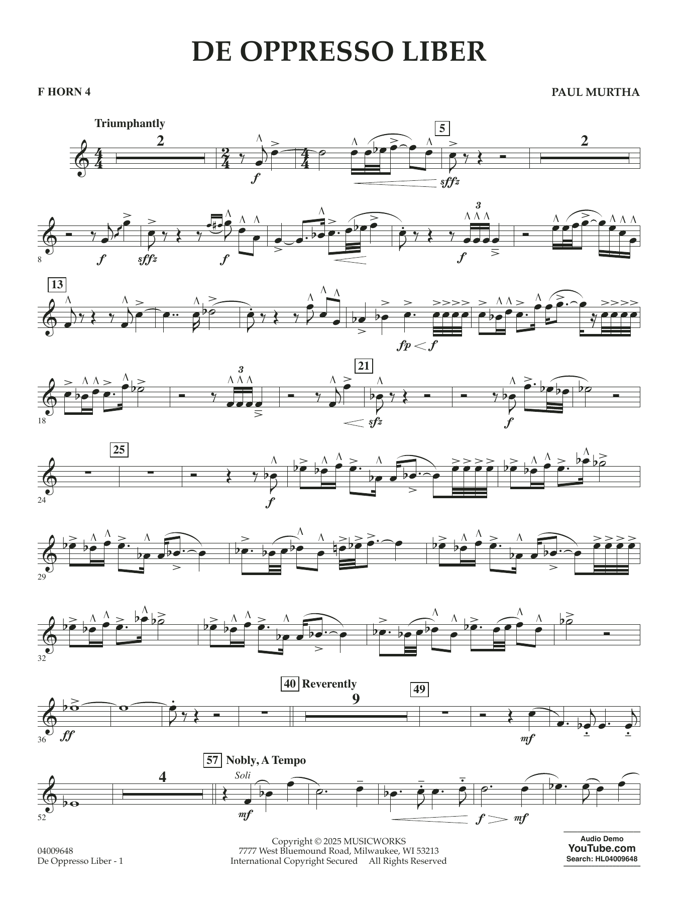 De Oppresso Liber - F Horn 4
