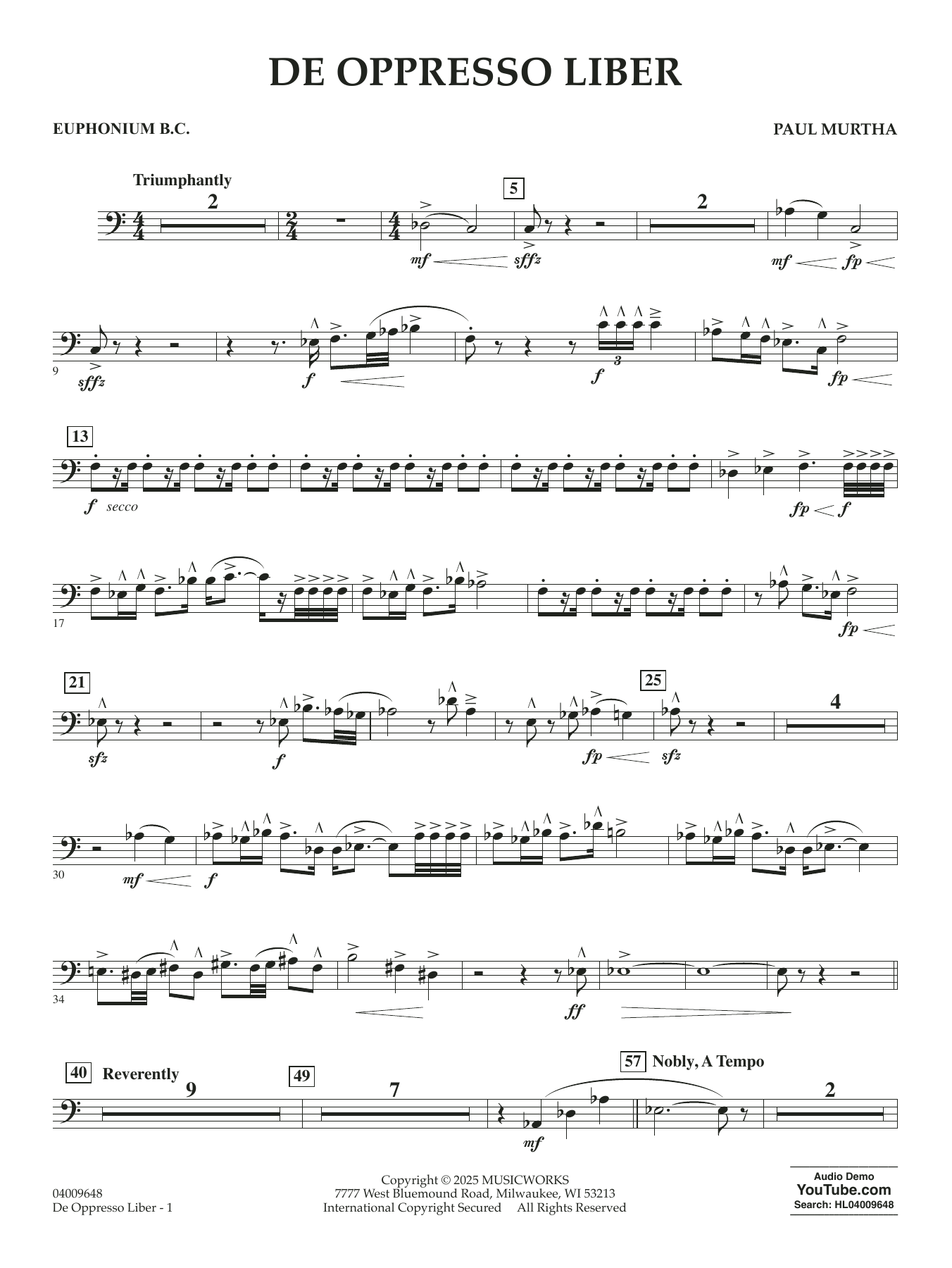 De Oppresso Liber - Euphonium BC
