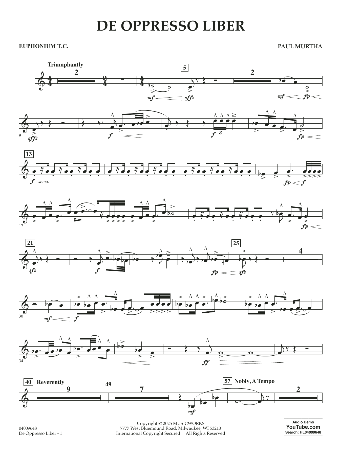 De Oppresso Liber - Euphonium TC