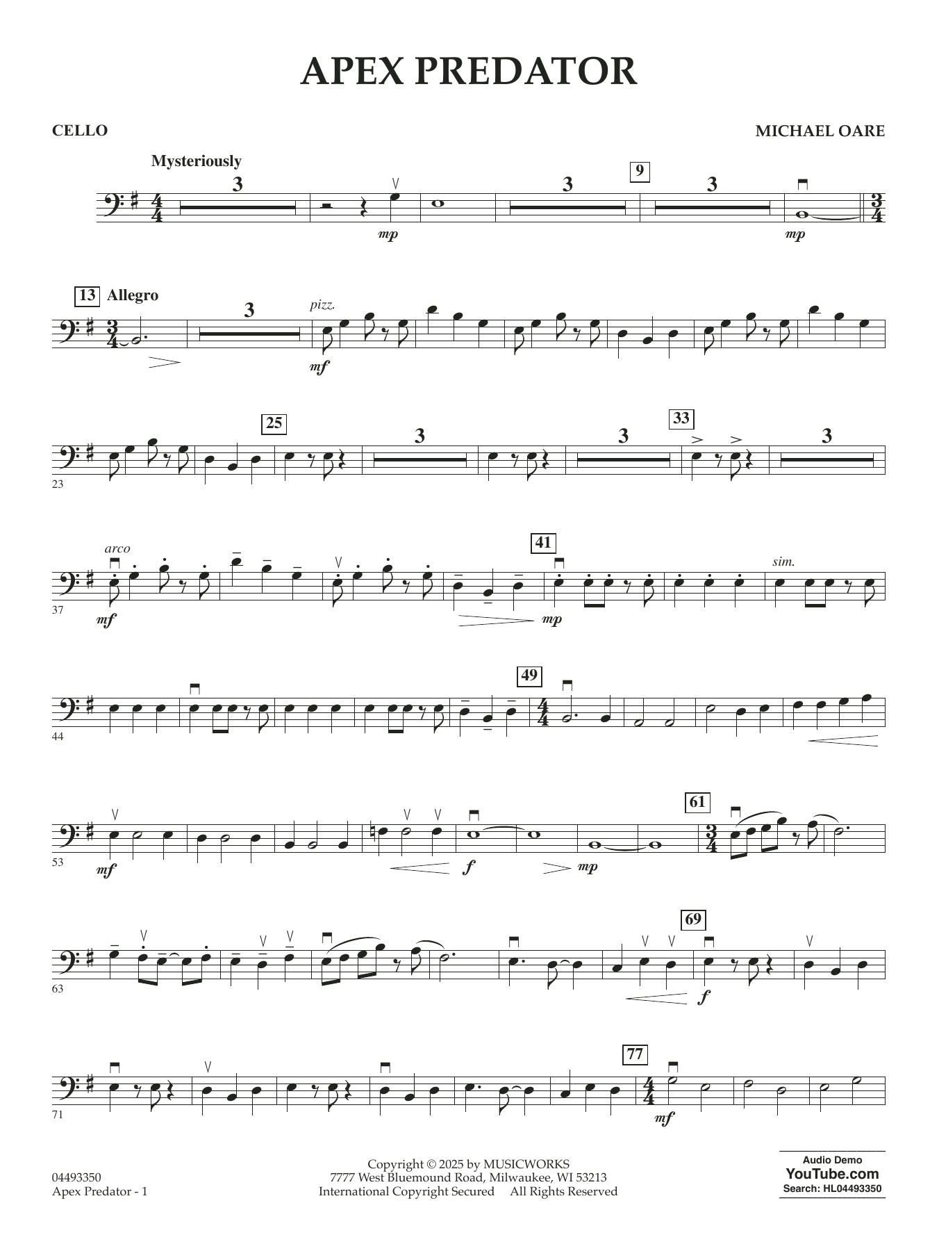 Apex Predator - Cello