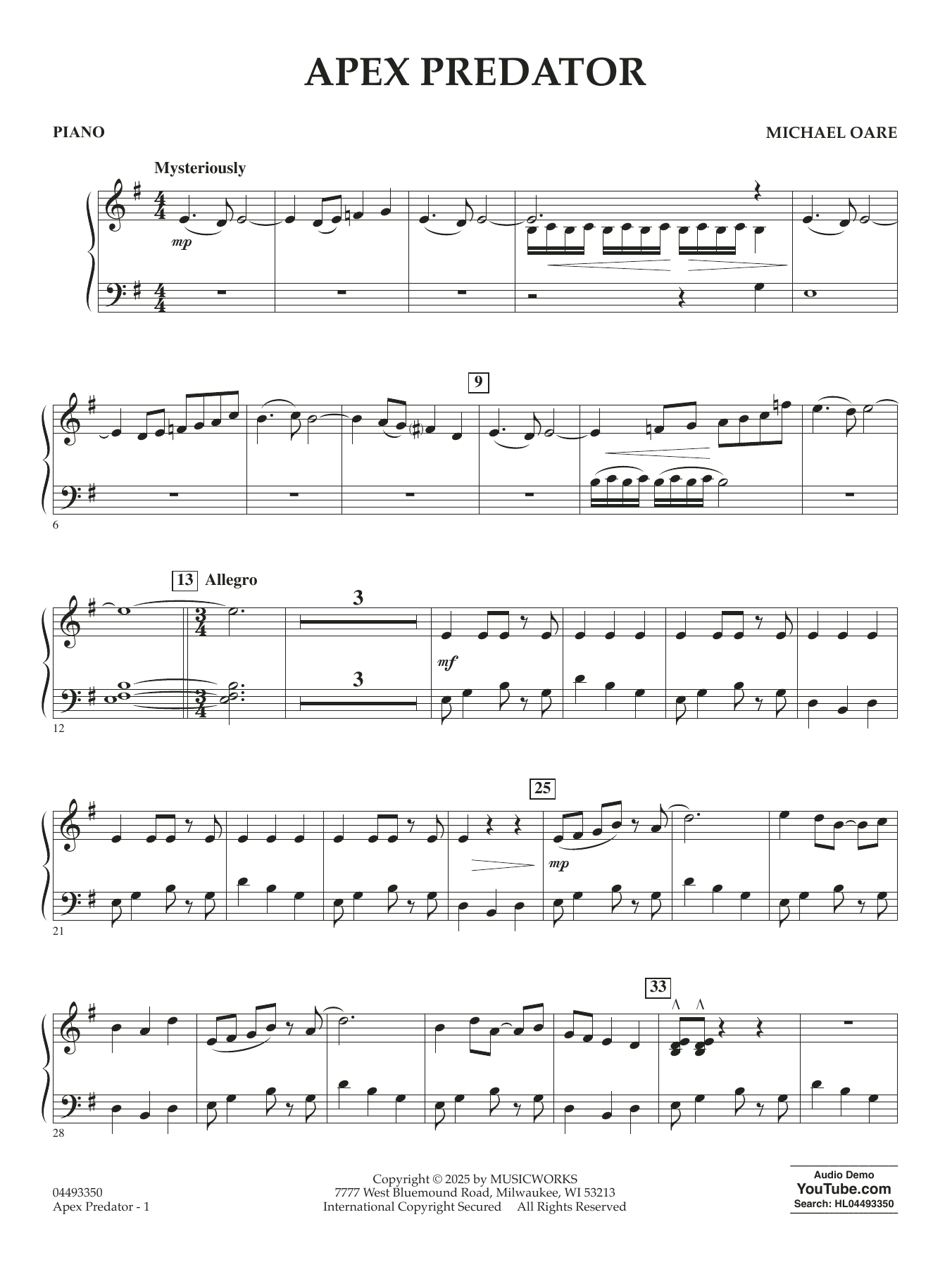 Apex Predator - Piano