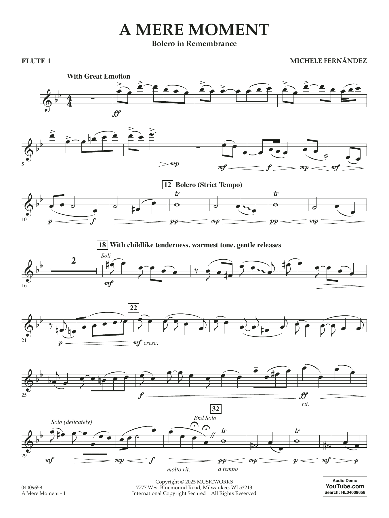 A Mere Moment - Flute 1